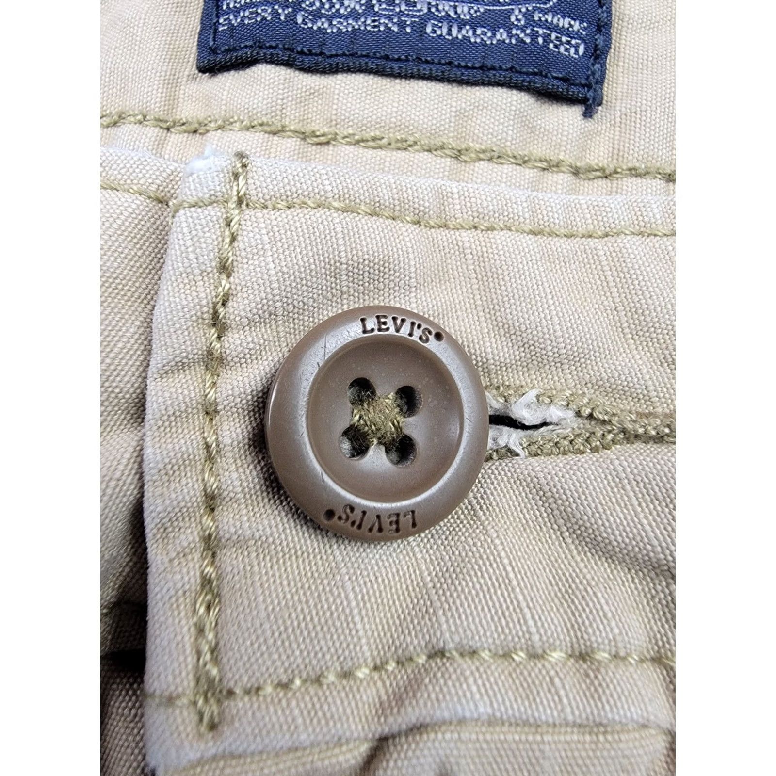 Levi's Levis Cargo Shorts Mens 36 Tan Cargo Inseam 8" Outdoor Casual Size US 36 / EU 52 - 7 Thumbnail