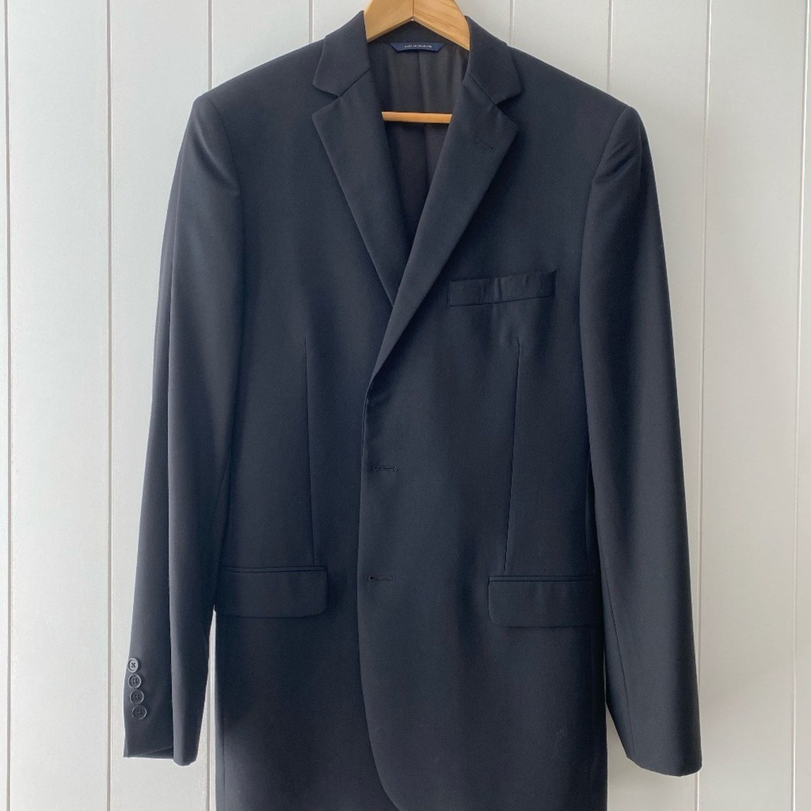 Brooks Brothers NWOT Brooks Brothers Select Solid Black Suit Blazer - 42L Size 42L - 1 Thumbnail