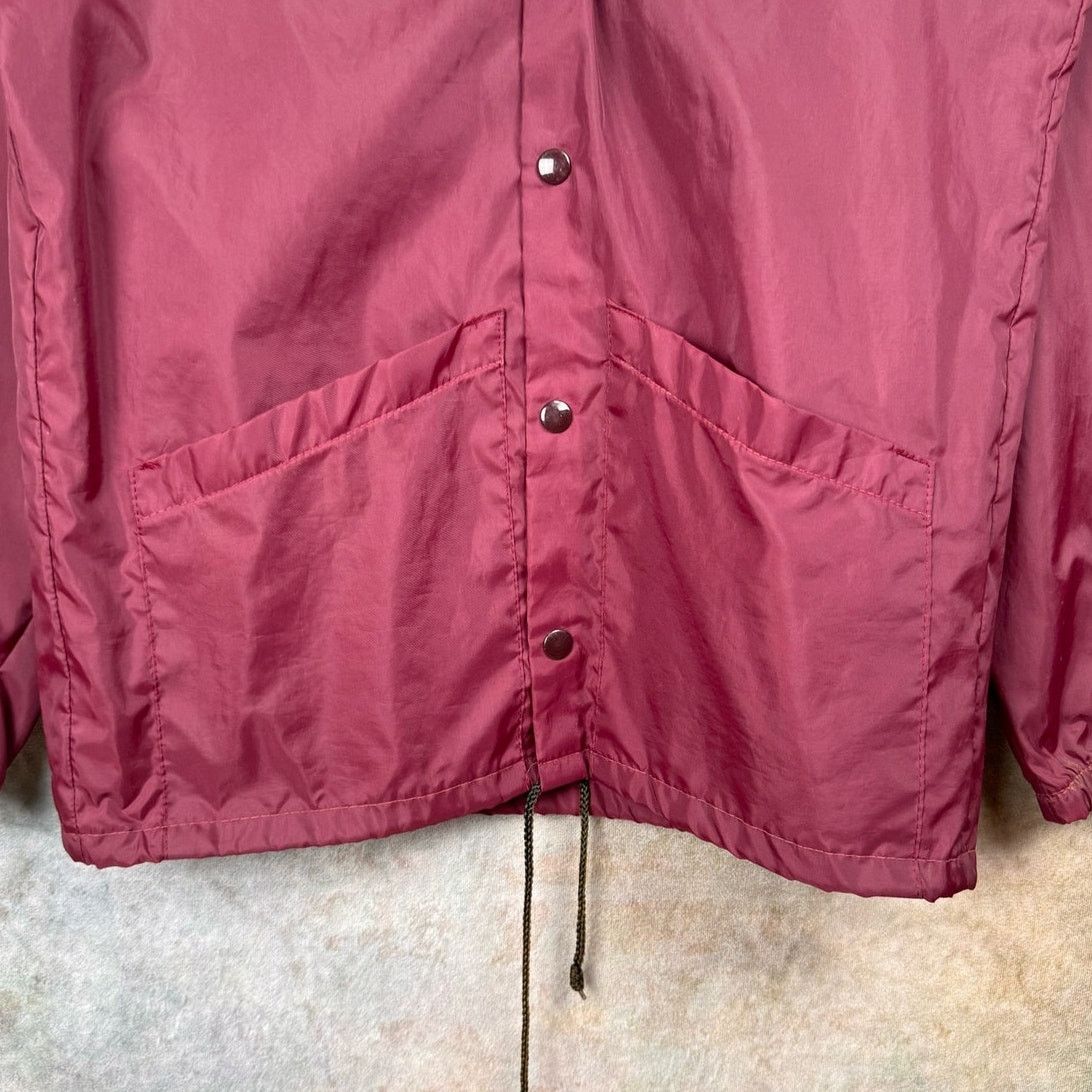 Vintage VTG 80s Basketball Windbreaker Jacket Sz S Maroon 1989 Size US S / EU 44-46 / 1 - 7 Thumbnail
