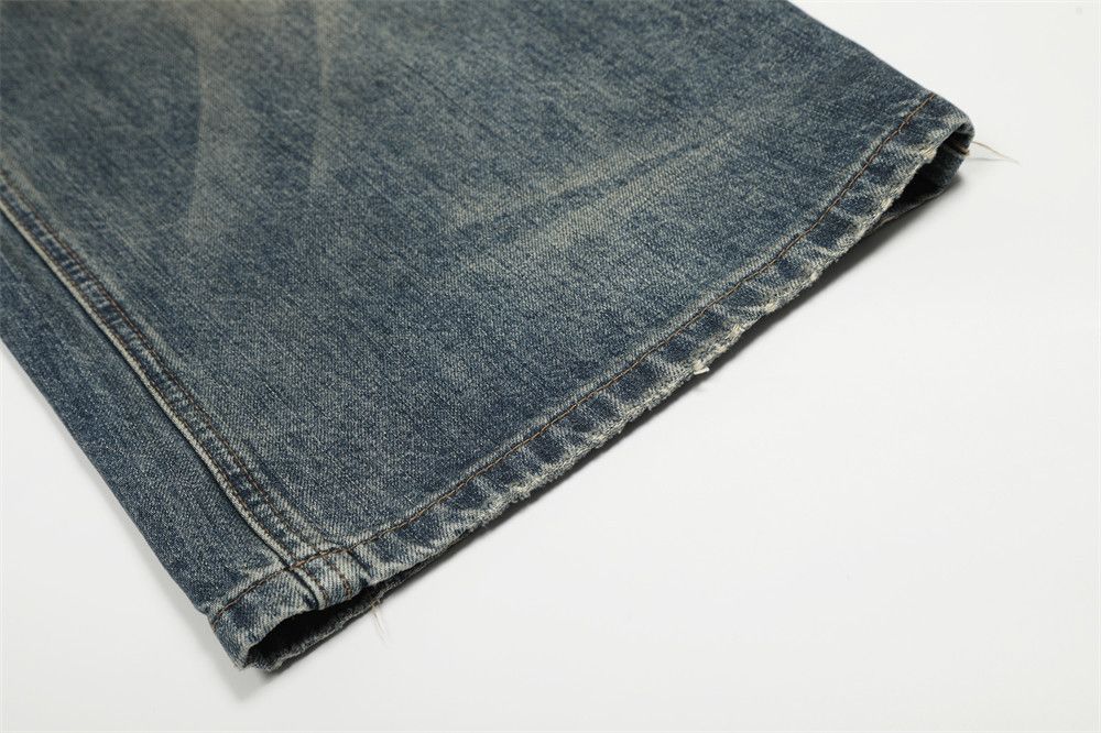 Vintage Vintage men's loose wide-leg distressed scimitar jeans Size US 32 / EU 48 - 6 Thumbnail