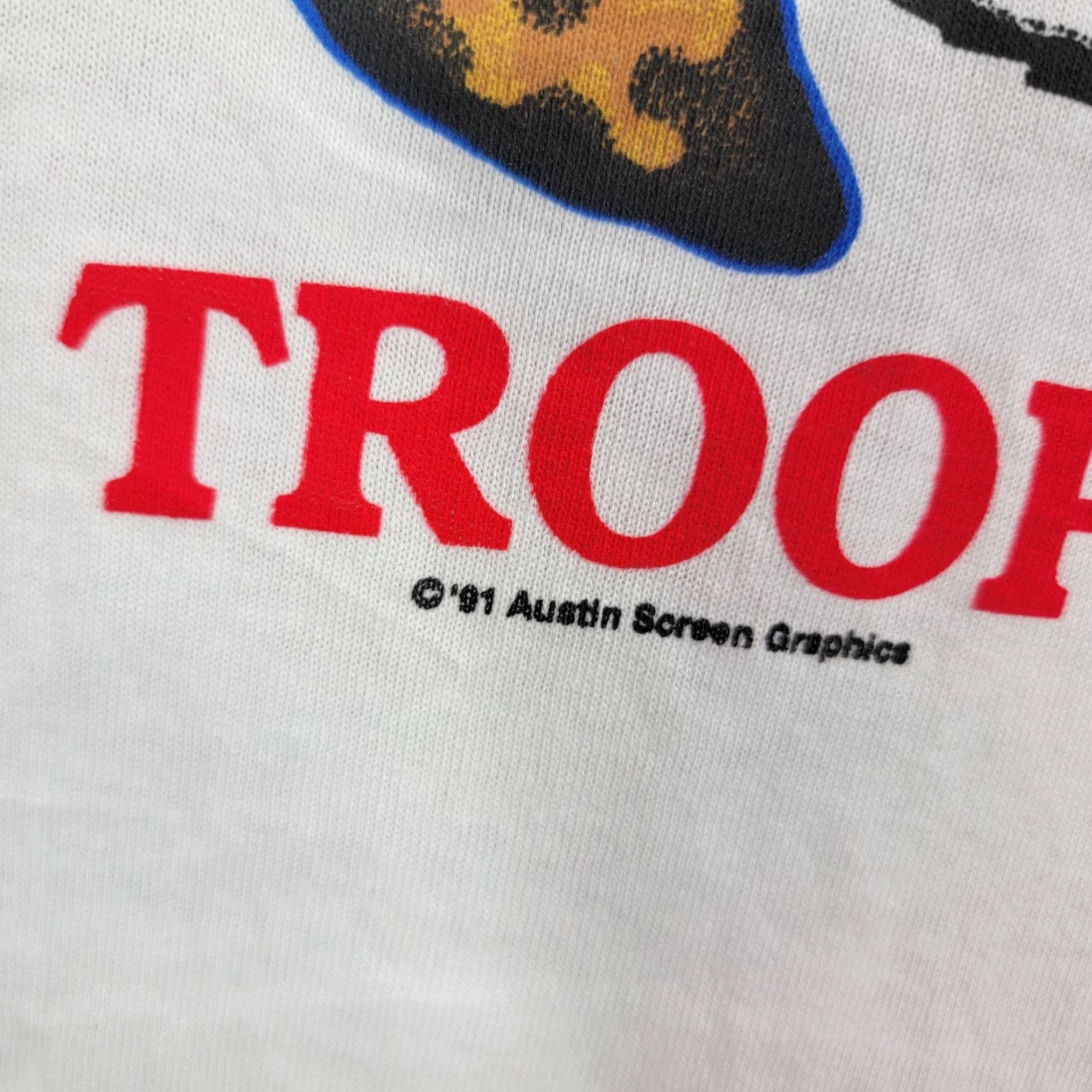 Vintage Vintage Texas Salute To Our Troops Military Army Tee Shirt M White Nike Shirt Size US M / EU 48-50 / 2 - 3 Thumbnail