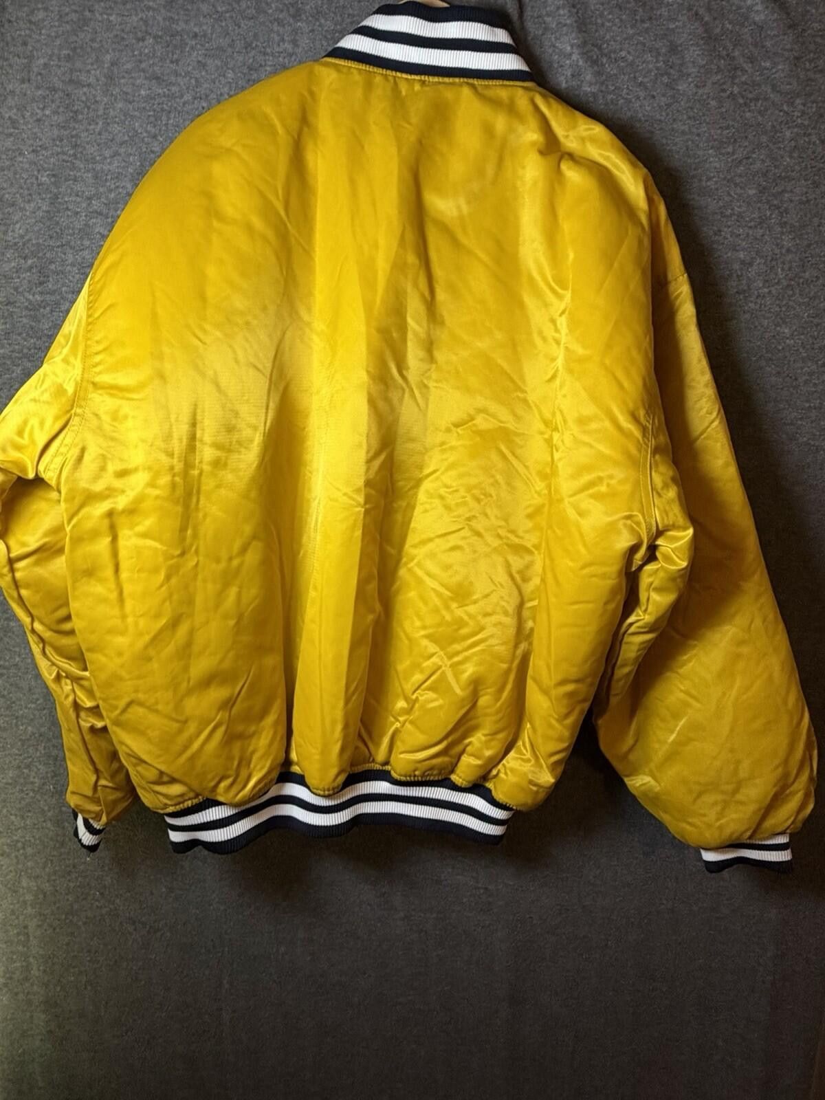 Starter RARE VTG 90s NEW YORK YANKEES STARTER JACKET YELLOW New XXL Size ONE SIZE - 10 Thumbnail