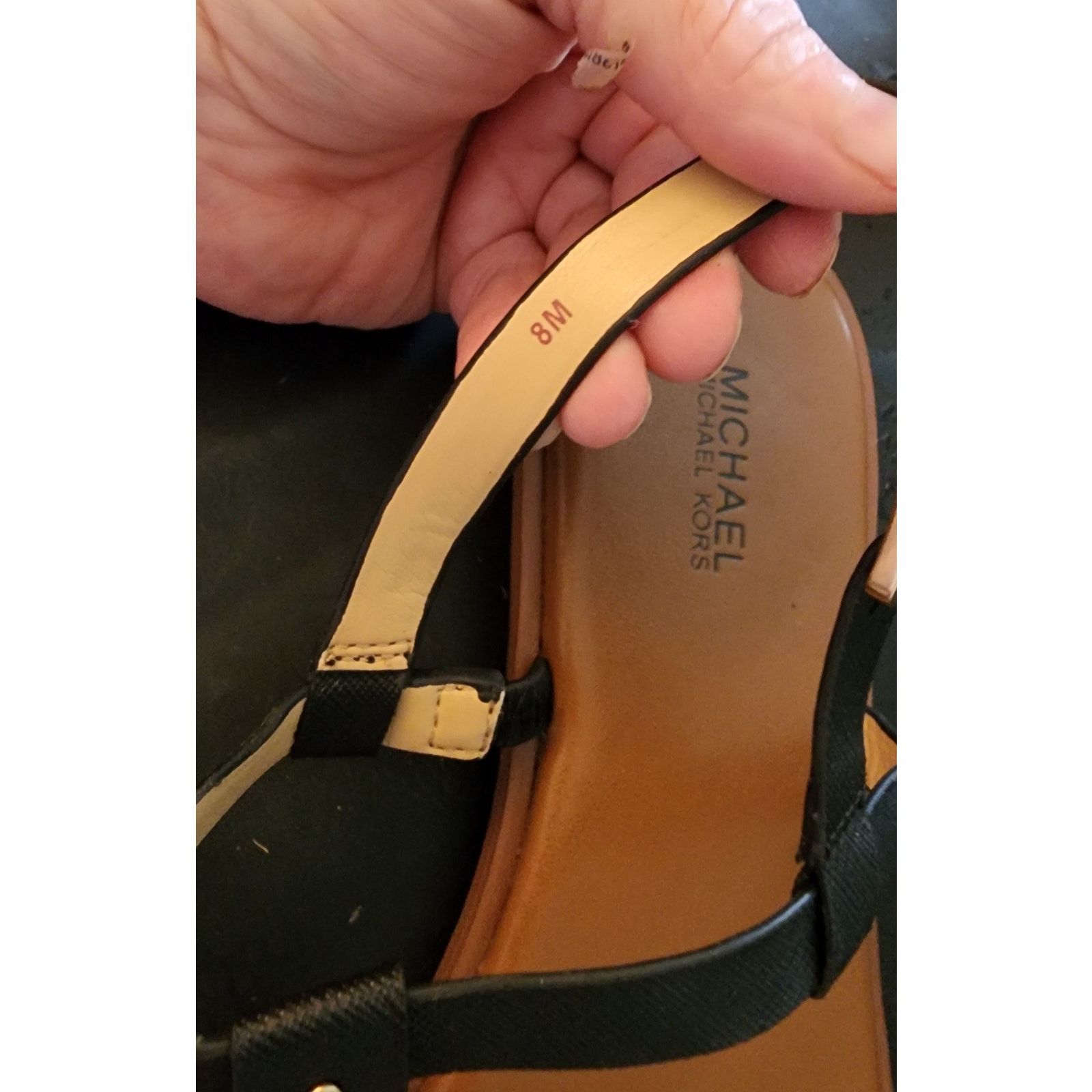Michael Kors Michael Kors Casey black Leather Sandal 8 Med Size US 8 / IT 38 - 5 Thumbnail