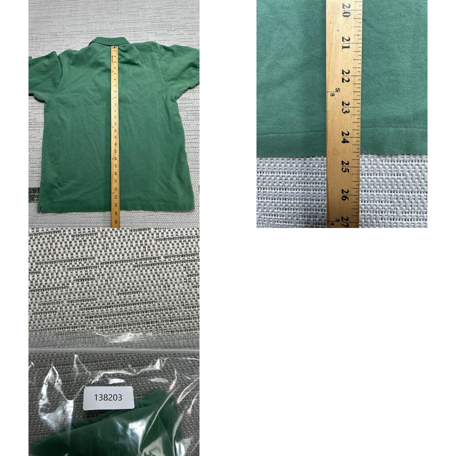 Lacoste Lacoste Polo Shirt Mens Large Green Cotton Knit Golf Size US L / EU 52-54 / 3 - 8 Thumbnail