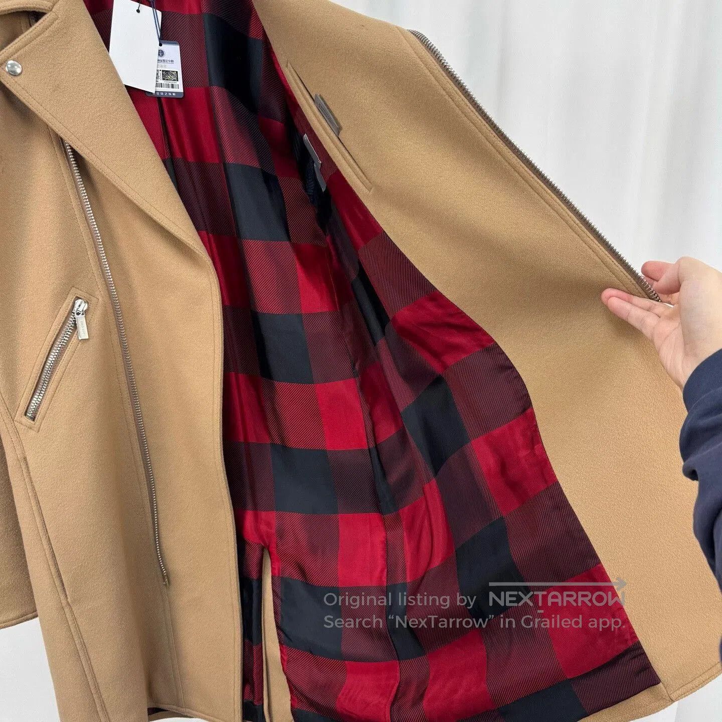 Dior dior camel double-zip wool coat. Size US L / EU 52-54 / 3 - 6 Thumbnail