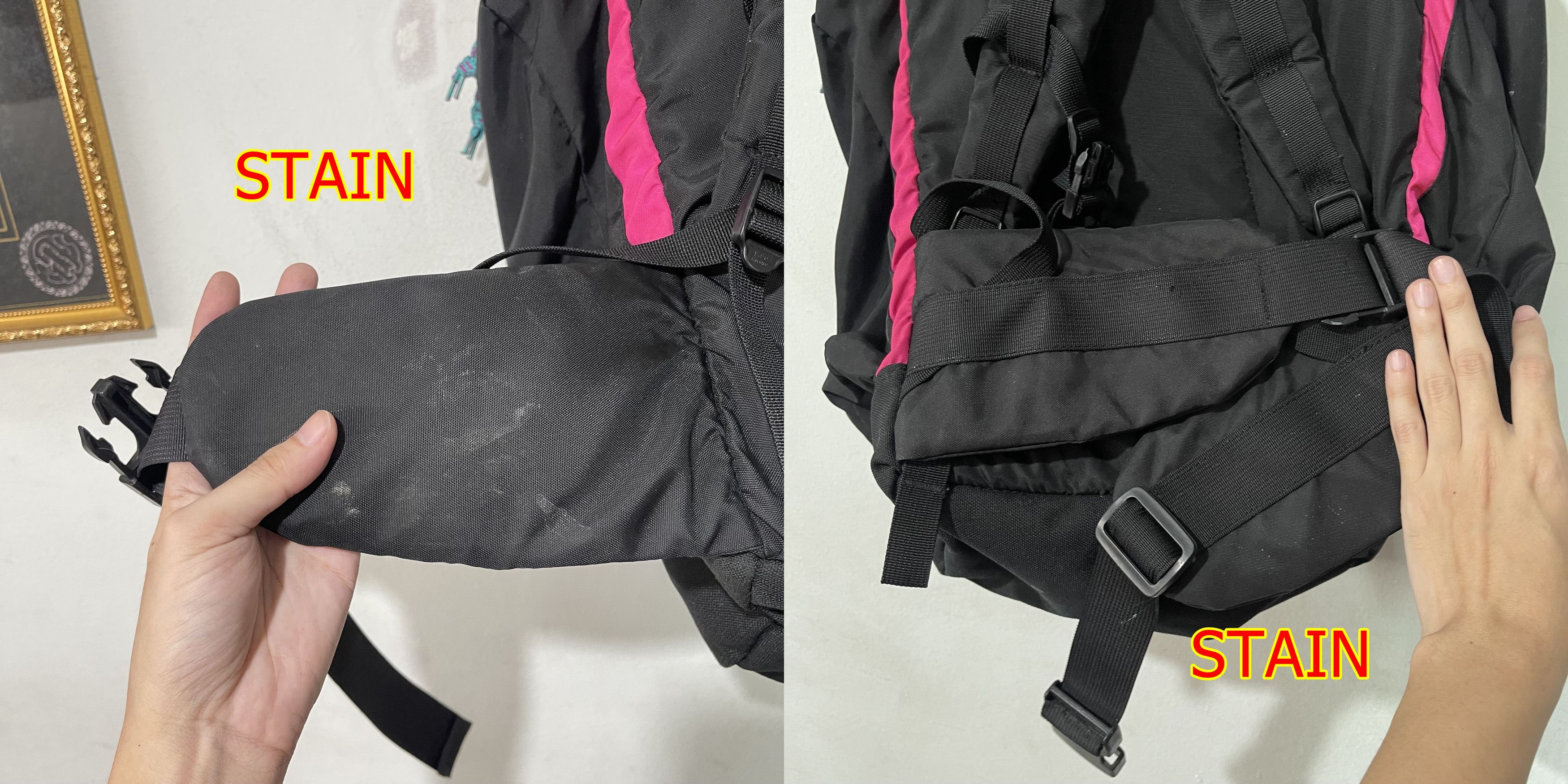 Nike ACG Vintage Nike ACG Backpack Pink Black Hiking Bag Size ONE SIZE - 10 Thumbnail
