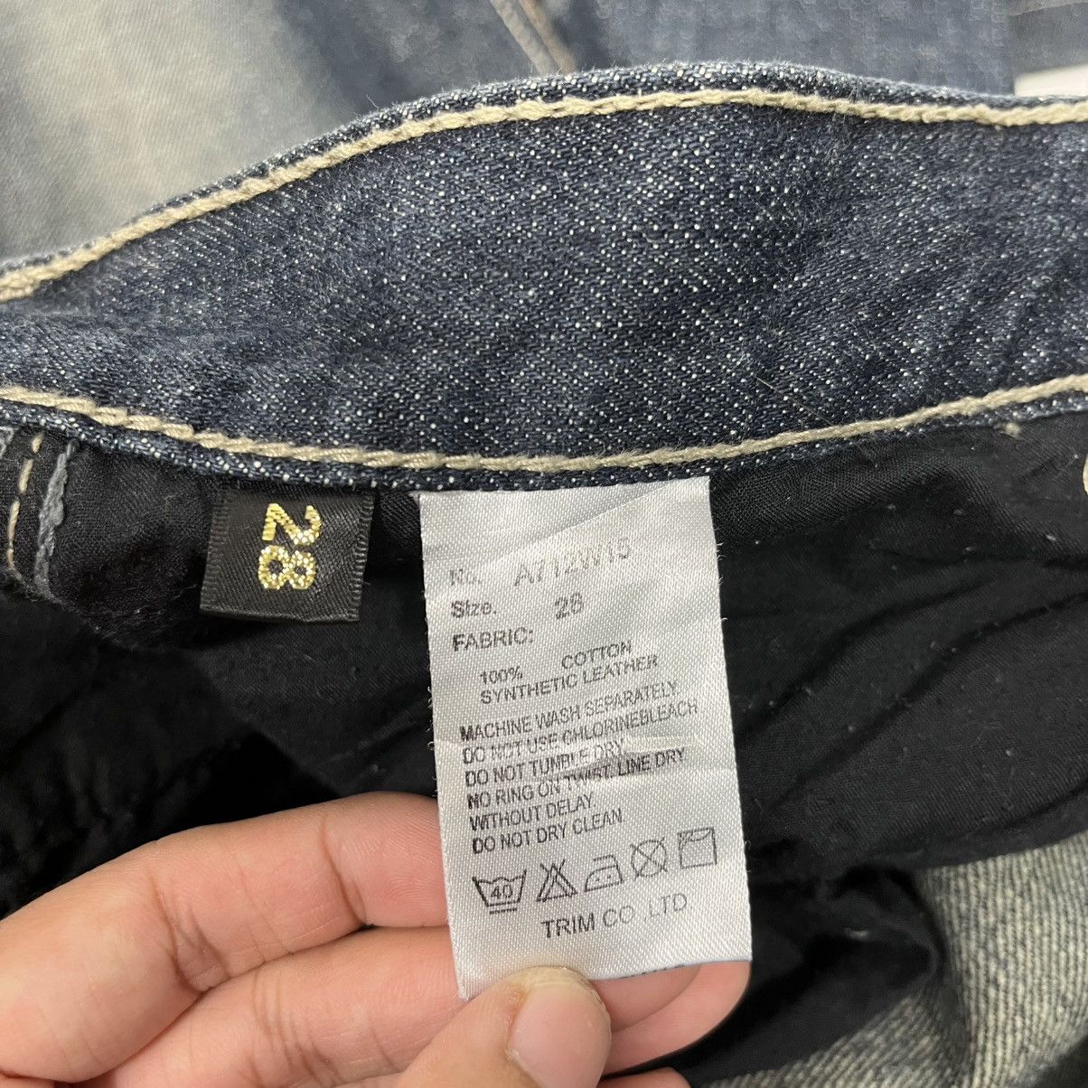 Japanese Brand Vintage Trim Co Ltd Denim Size US 28 / EU 44 - 18 Thumbnail