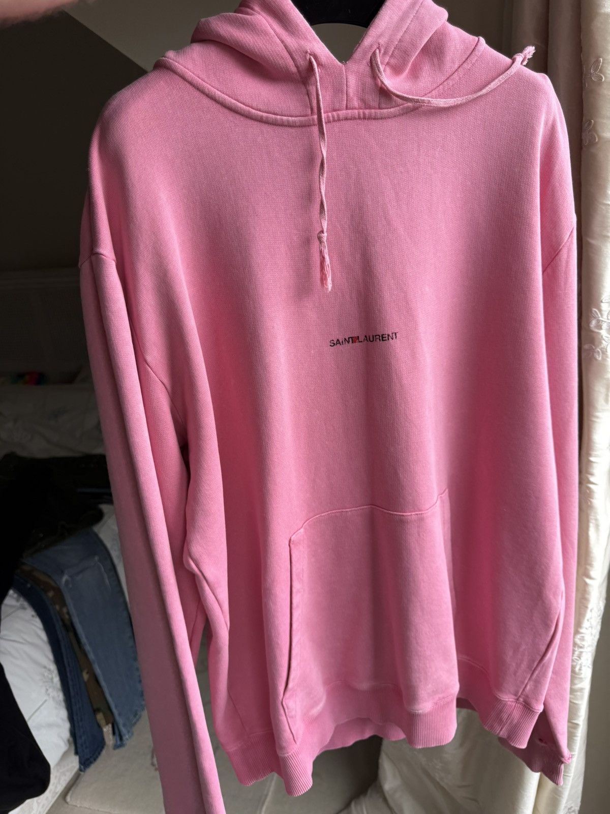 Saint Laurent Paris $990 Saint Laurent Rive Gauche logo hoodie rare XL grail Size US XL / EU 56 / 4 - 21 Thumbnail