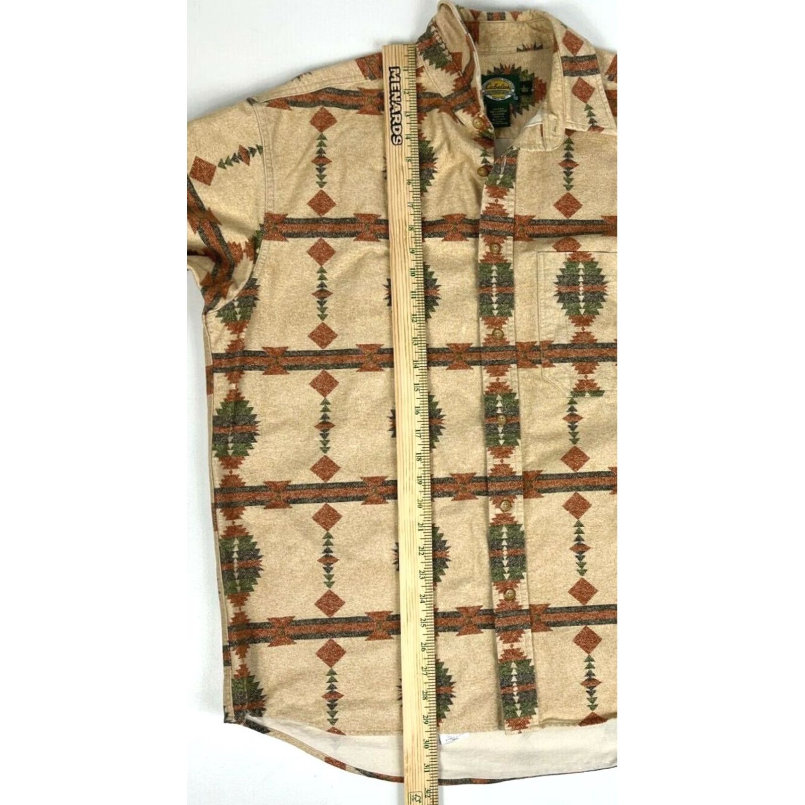 Vintage VINTAGE Cabela's Men's Southwest Pattern Shirt Button-Up Flannel Sz L Size US L / EU 52-54 / 3 - 5 Thumbnail