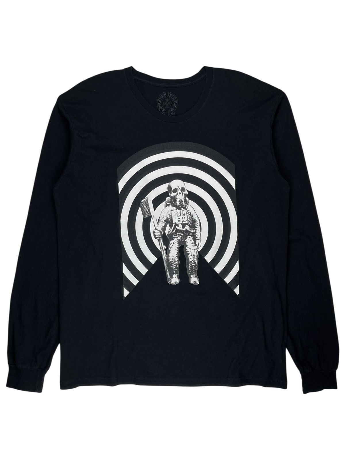 Chrome Hearts Chrome Hearts Foti Astronaut Skull Spiral Longsleeve Tshirt Size US XL / EU 56 / 4 - 1 Thumbnail