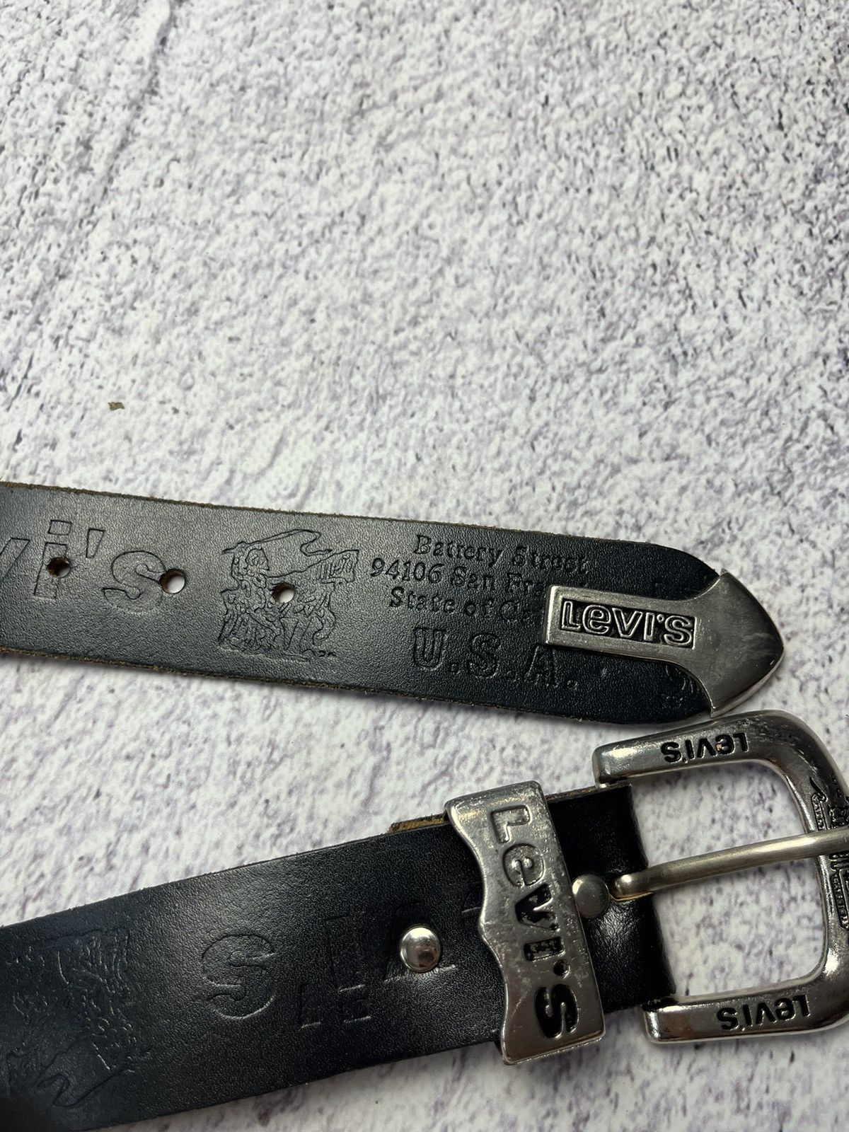 Levi's Vintage Levi’s Belts Leather Japanese Brand Y2K streetwear Size ONE SIZE - 6 Thumbnail