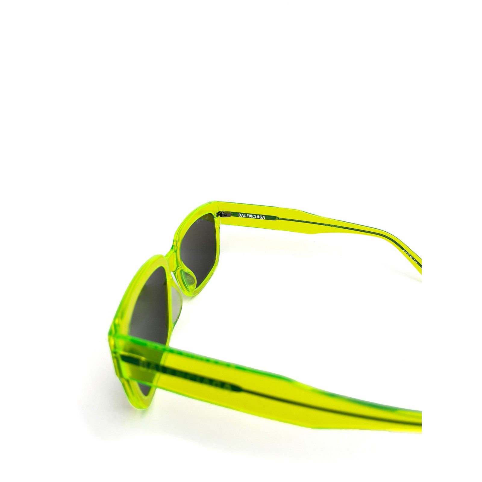 Balenciaga Neon Green Rectangle Sunnies Size ONE SIZE - 5 Thumbnail