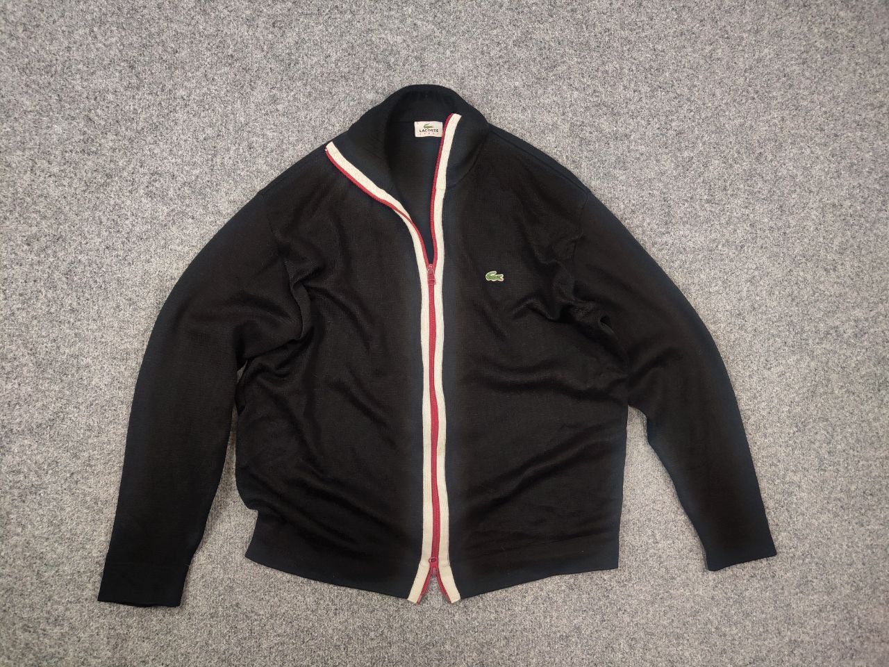 Lacoste Vintage Lacoste Sport Light Knit Full Zip Track Top Pullover Size US S / EU 44-46 / 1 - 7 Thumbnail
