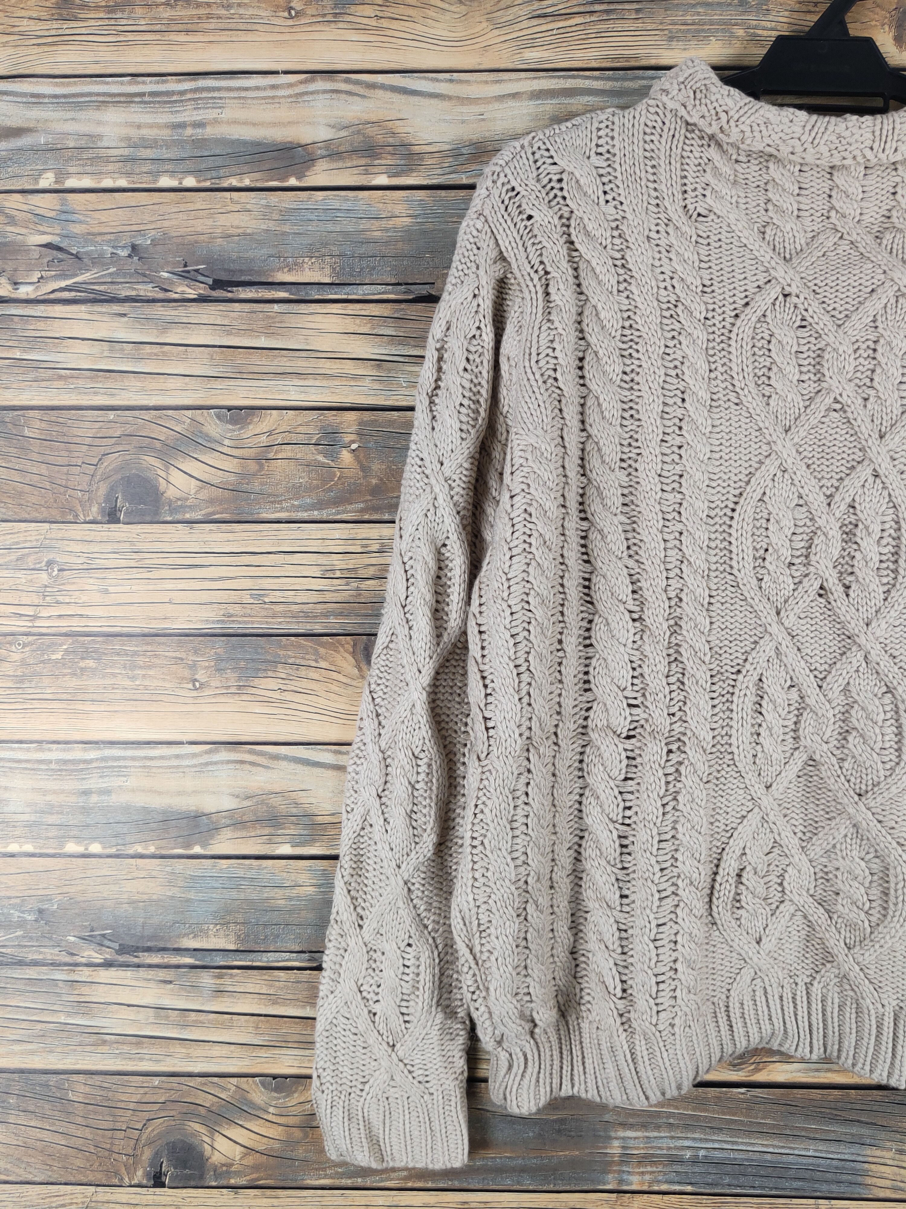 Vintage Japan vintage cable aran isle Knitwear Sweatshirts #W1470 Size US M / EU 48-50 / 2 - 8 Thumbnail