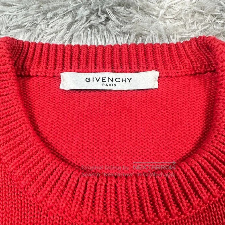Givenchy givenchy red knit sweater for men. Size US M / EU 48-50 / 2 - 2 Thumbnail