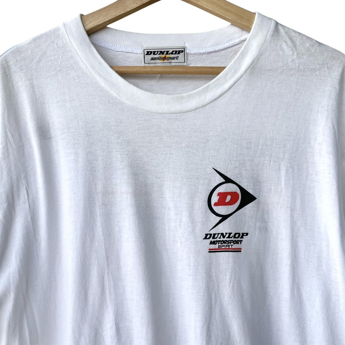 Vintage Dunlop Motorsports Racing Japan Vintage 1980s Logo Tee Size US L / EU 52-54 / 3 - 3 Thumbnail