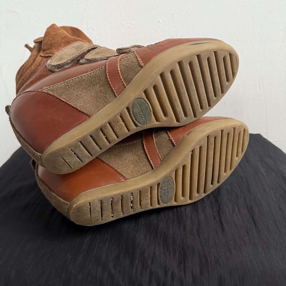 Seditionaries Vintage Original Comfort Hi Top Wedge Sneakers Size US 6 / IT 36 - 7 Thumbnail
