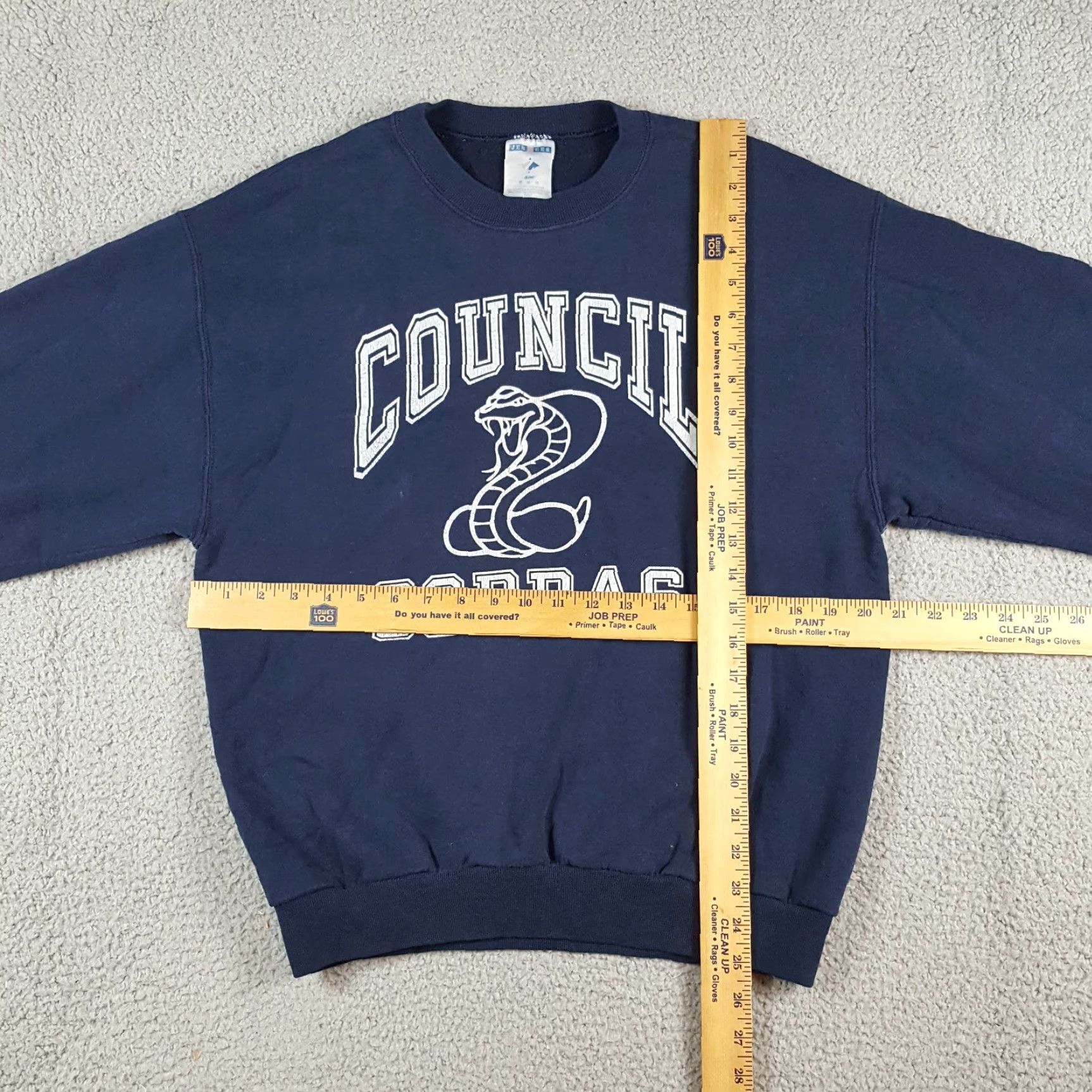 Jerzees VINTAGE Council Cobras High School Sports Size M Pullover Crewneck Sweatshirt Size US M / EU 48-50 / 2 - 6 Thumbnail