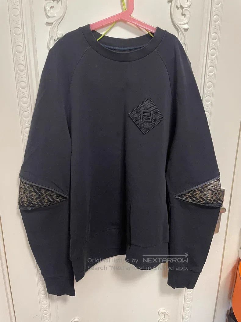Fendi Fendi Black Net Hoodie Size L / US 10 / IT 46 - 1 Thumbnail