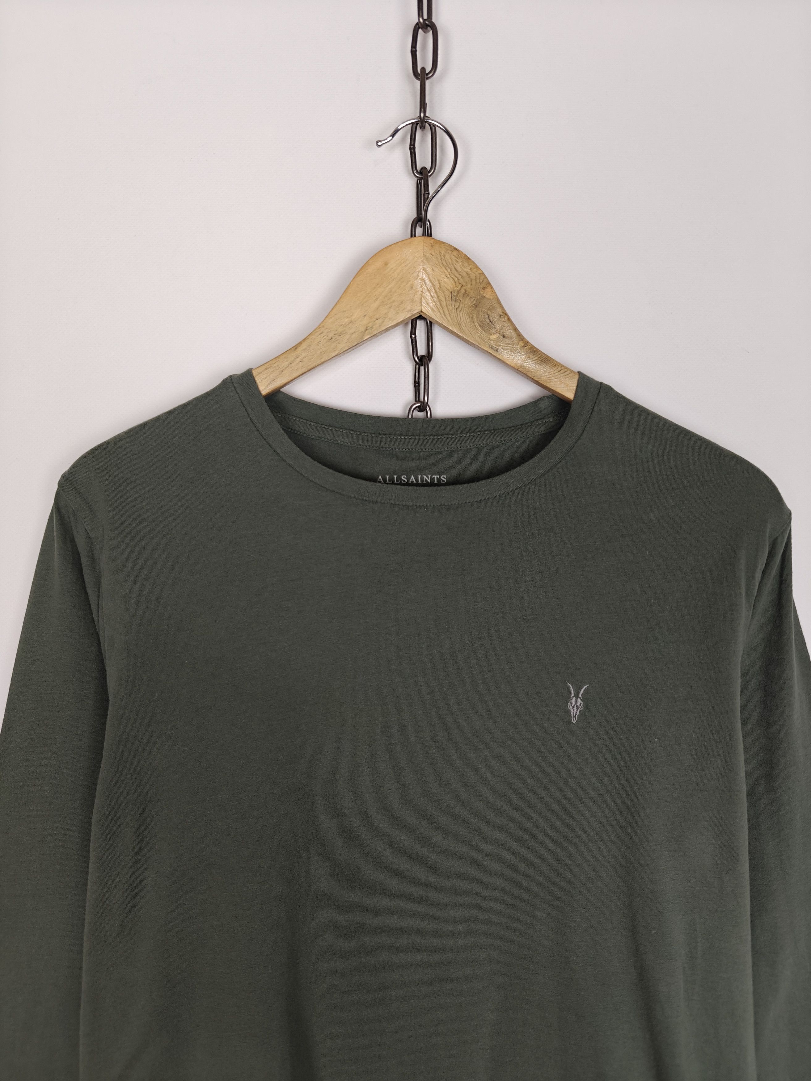 Allsaints Allsaints Longsleeve Race LS Crew Pullover Green size M Size US M / EU 48-50 / 2 - 2 Thumbnail