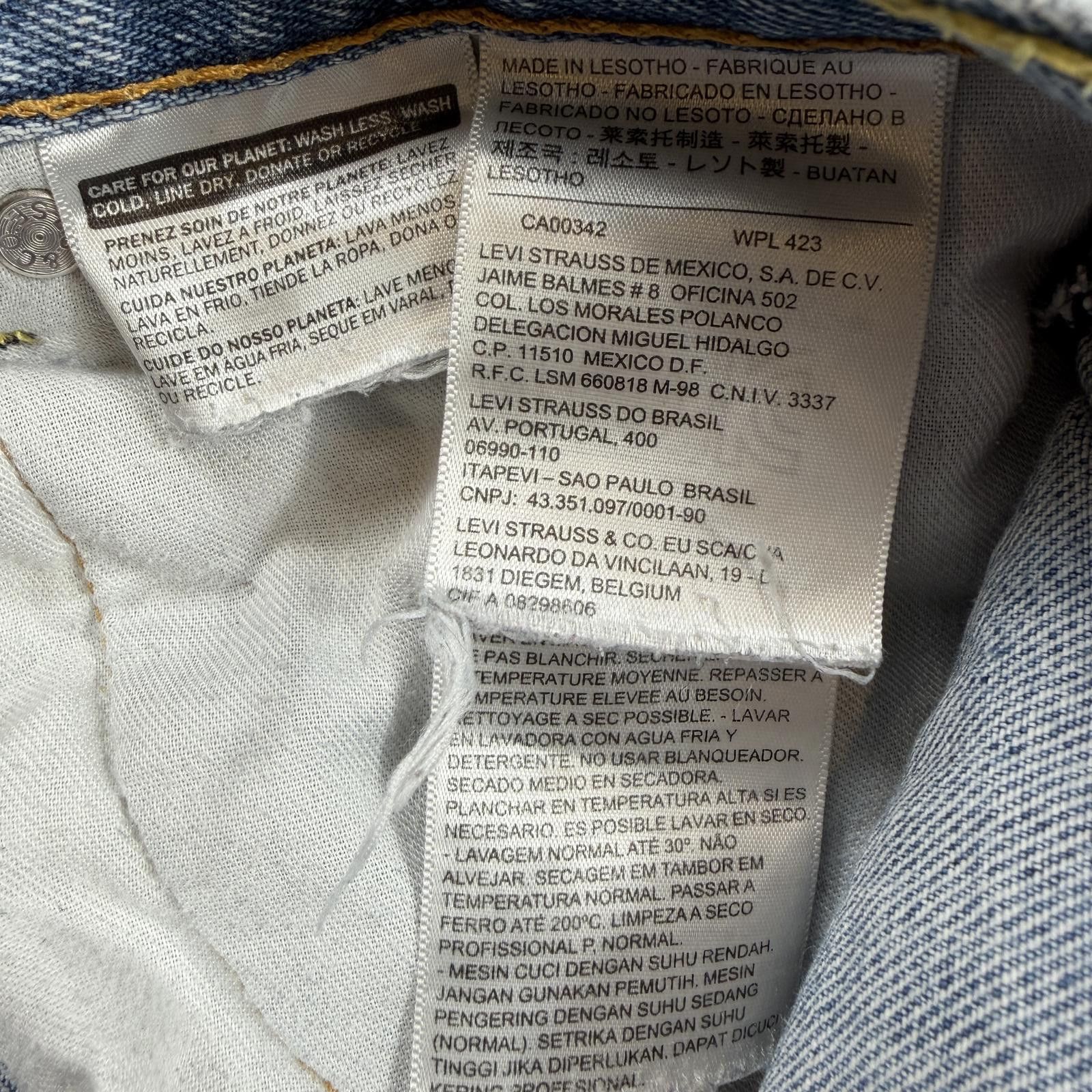 Levi's Levis 550 Relaxed Fit Jeans 34x29 Light Wash Distressed Size US 34 / EU 50 - 9 Thumbnail
