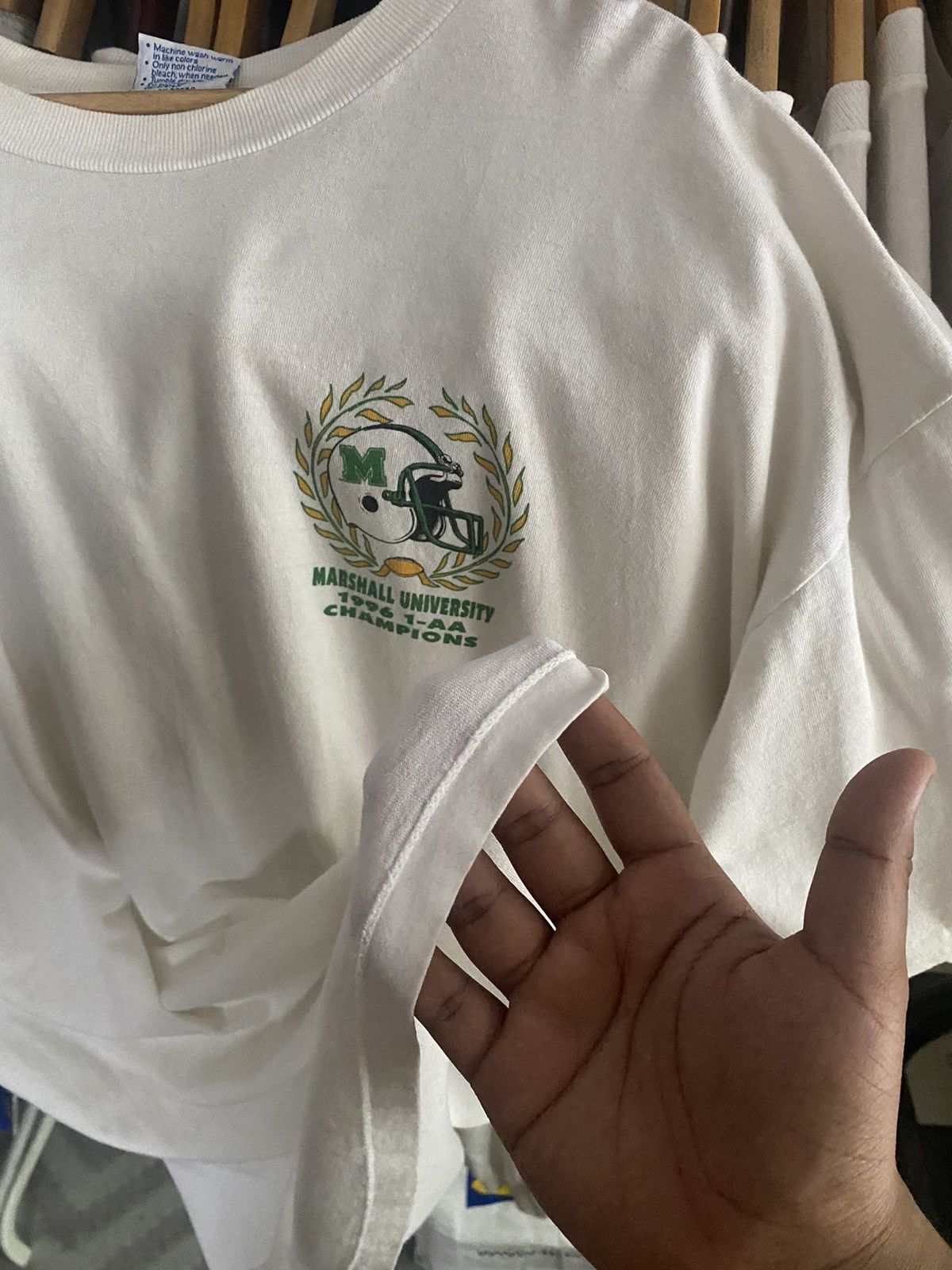Vintage Vintage 1996 Marshall University Champions Tee Size US XXL / EU 58 / 5 - 7 Thumbnail