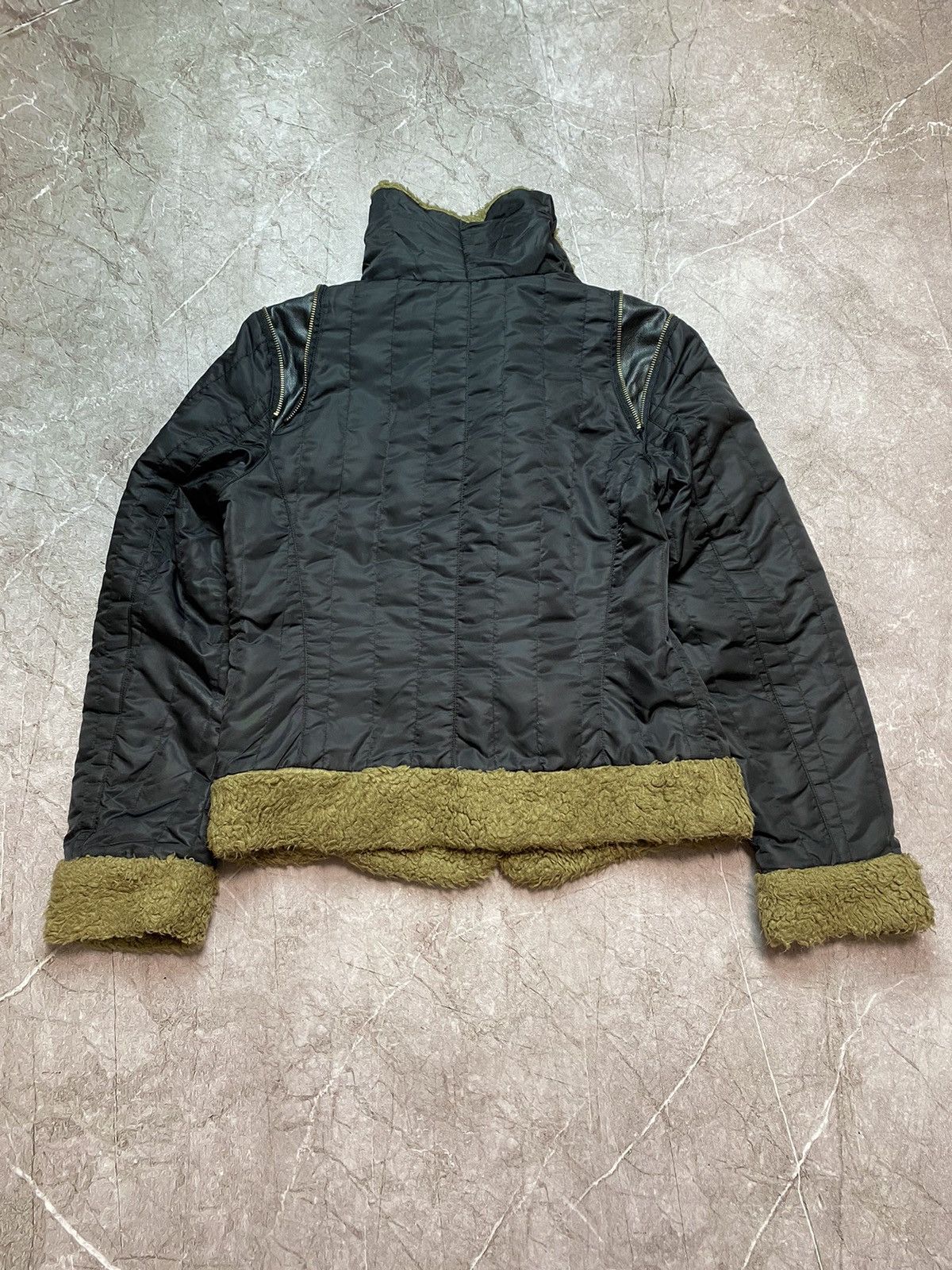Vintage Vintage Avant-garde alternative faux-fur bomber jacket Size L / US 10 / IT 46 - 15 Thumbnail