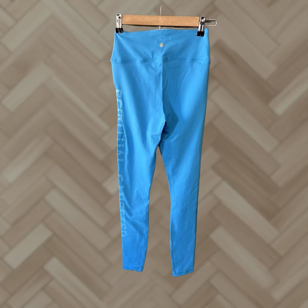 Spiritual Gangster Spiritual Gangster Womens Blue Athletic Cropped Leggings S Small Size 28" / US 6 / IT 42 - 1 Thumbnail