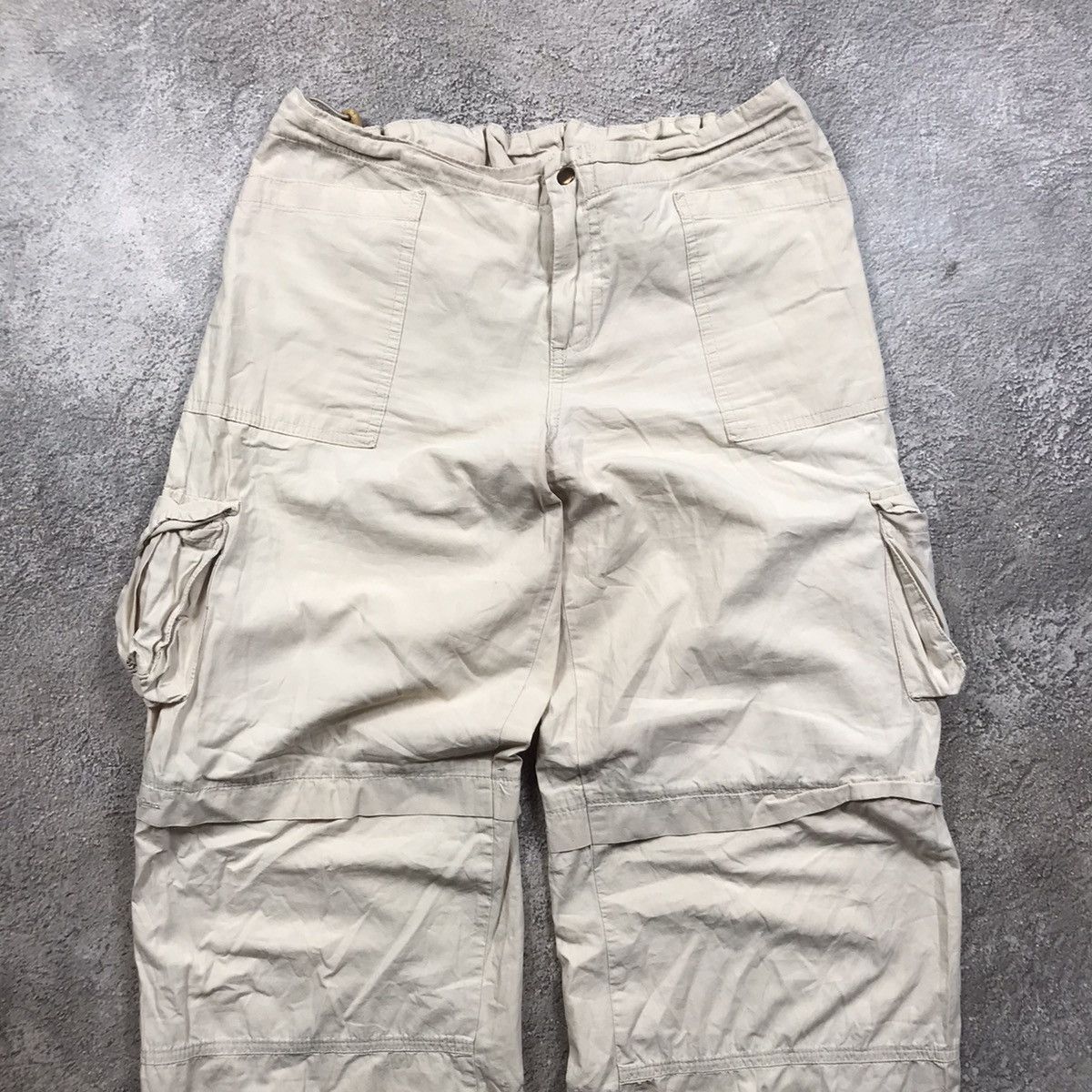 Vintage Vintage Y2K Baggy Cargo Pants Distressed Tactical Streetwear Size US 27 - 3 Thumbnail