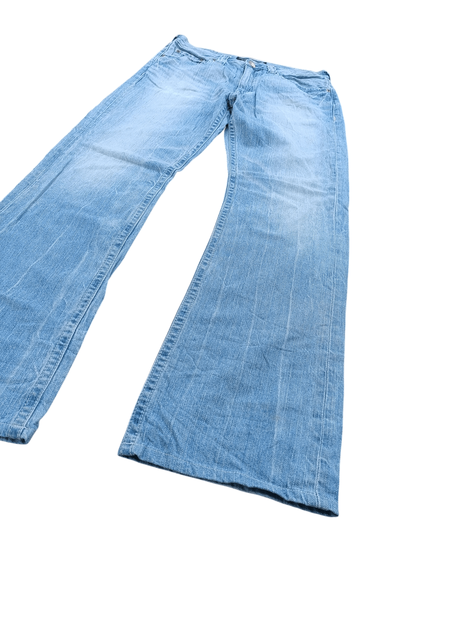 Japanese Brand 💥 Vintage 90s Style Uniqlo Washed Regular Fit Bootcut Jeans Size US 30 / EU 46 - 1 Thumbnail