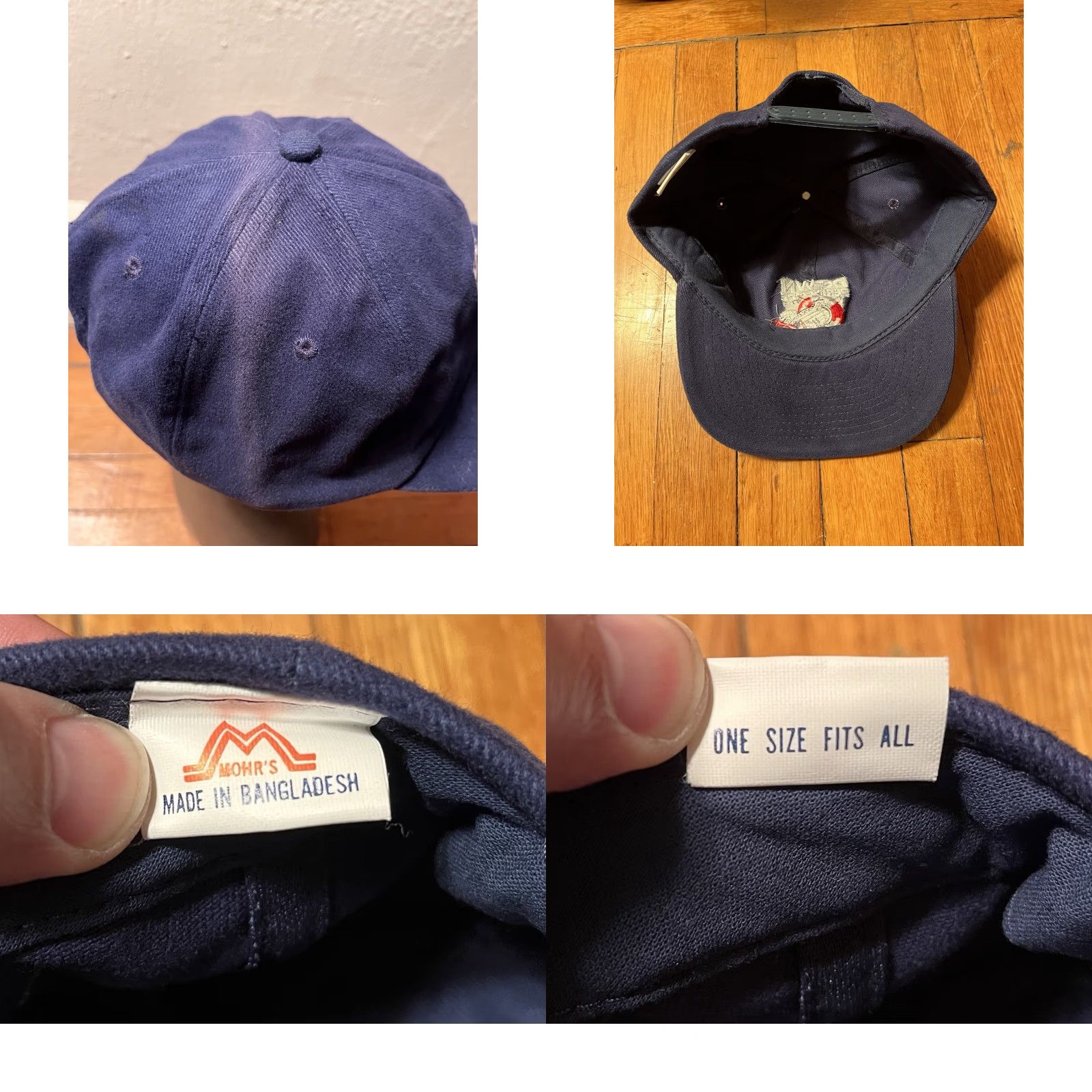 Vintage VINTAGE Mohr's Down Periscope Snapback Hat Casual 90s Movie Promo Kelsey Grammer One Size Blue Mens Adjustable Cap Size ONE SIZE - 8 Thumbnail