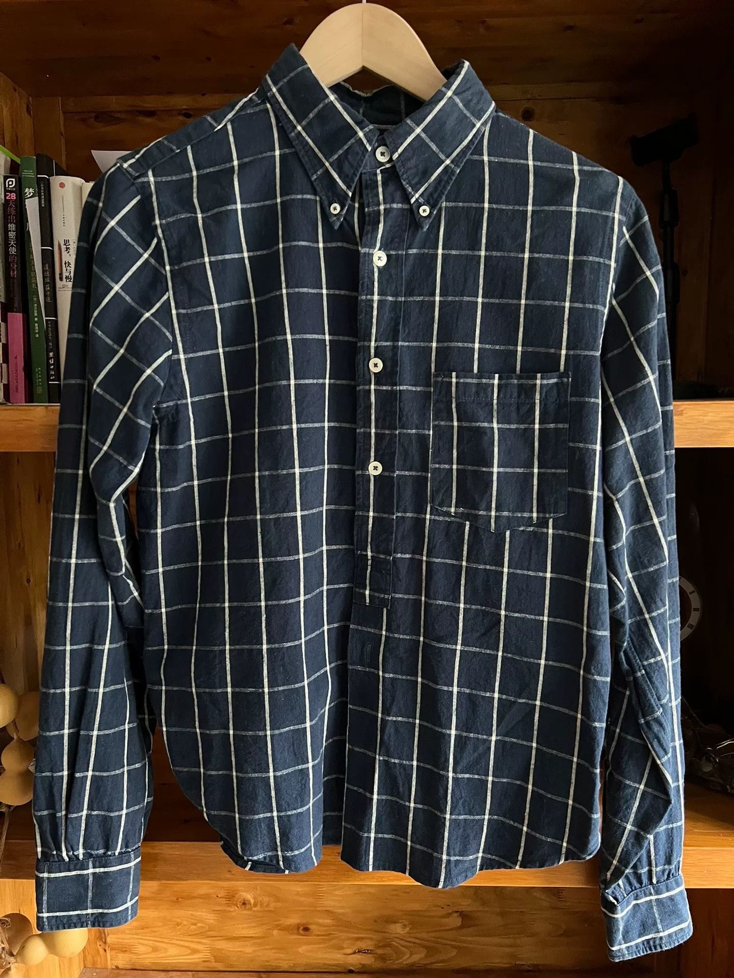 Freewheelers Freewheelers Vintage Indigo Check Linen Shirt Size US M / EU 48-50 / 2 - 1 Thumbnail