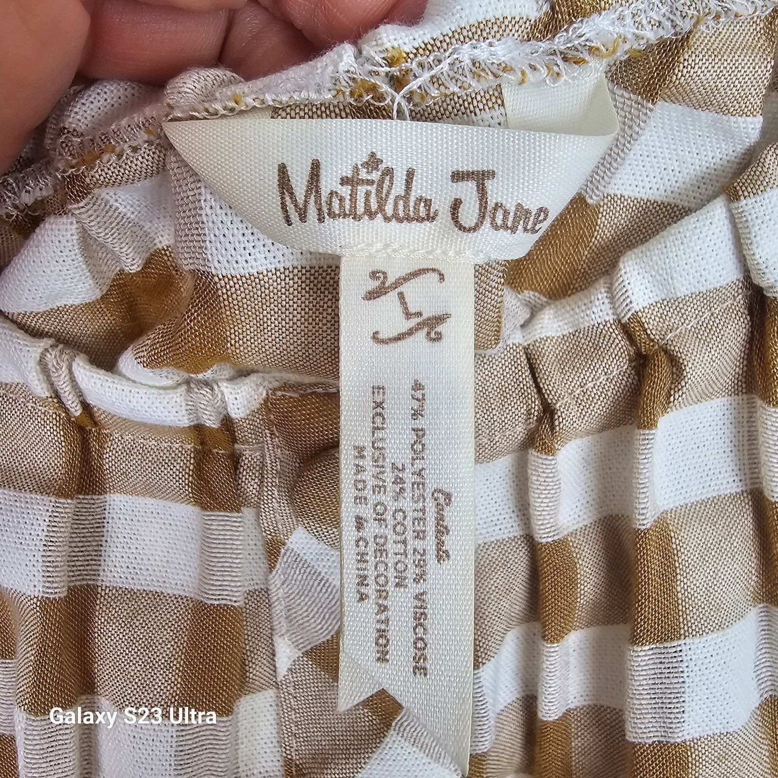 Jane's Addiction Matilda Jane Womens Annabelle Gingham Button Blouse L Preppy Size L / US 10 / IT 46 - 6 Thumbnail