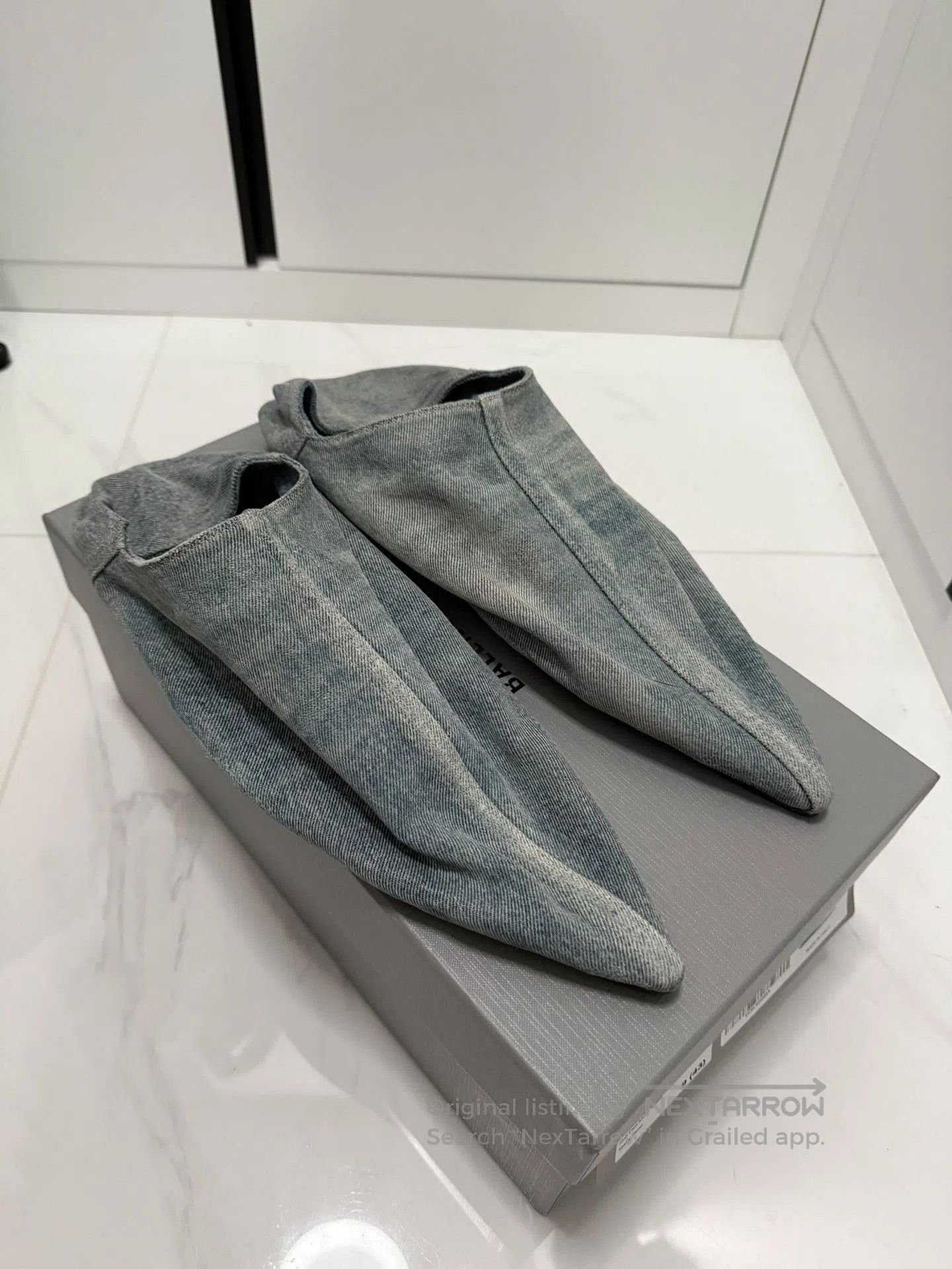 Balenciaga Balenciaga SS24 Denim Flat Mule. Size US 10 / EU 43 - 1 Thumbnail