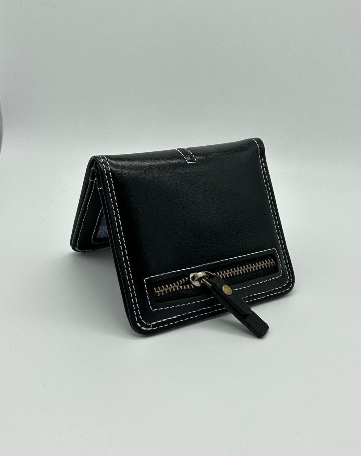 Japanese Brand × Vintage Y2K Leather Cross Wallet (black) Size ONE SIZE - 5 Thumbnail
