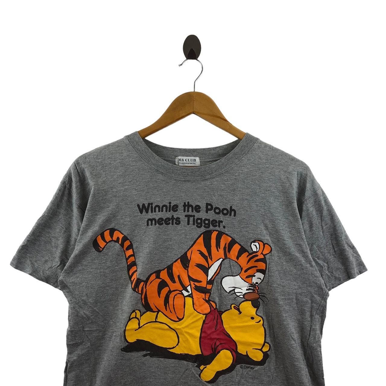 Disney Vintage WINNIE THE POOH & TIGGER Dia Club Cartoon Tee Shirt Size M / US 6-8 / IT 42-44 - 3 Thumbnail