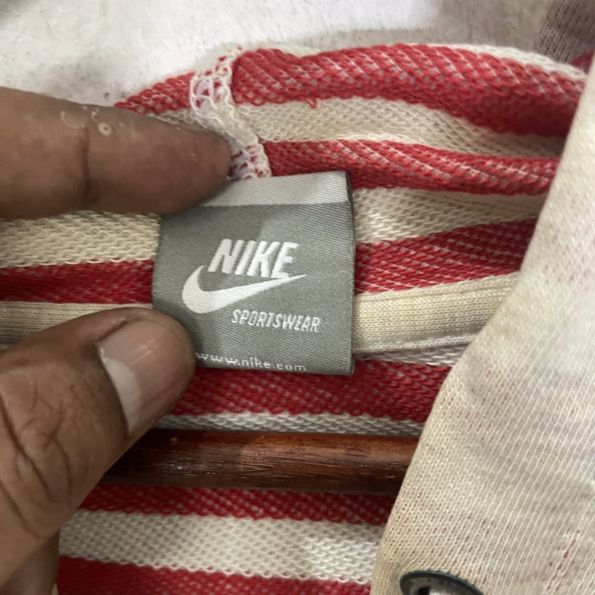 Nike × Vintage Vintage Y2k Nike Sportwear Distressed Zipper Hoodies Size US L / EU 52-54 / 3 - 6 Thumbnail