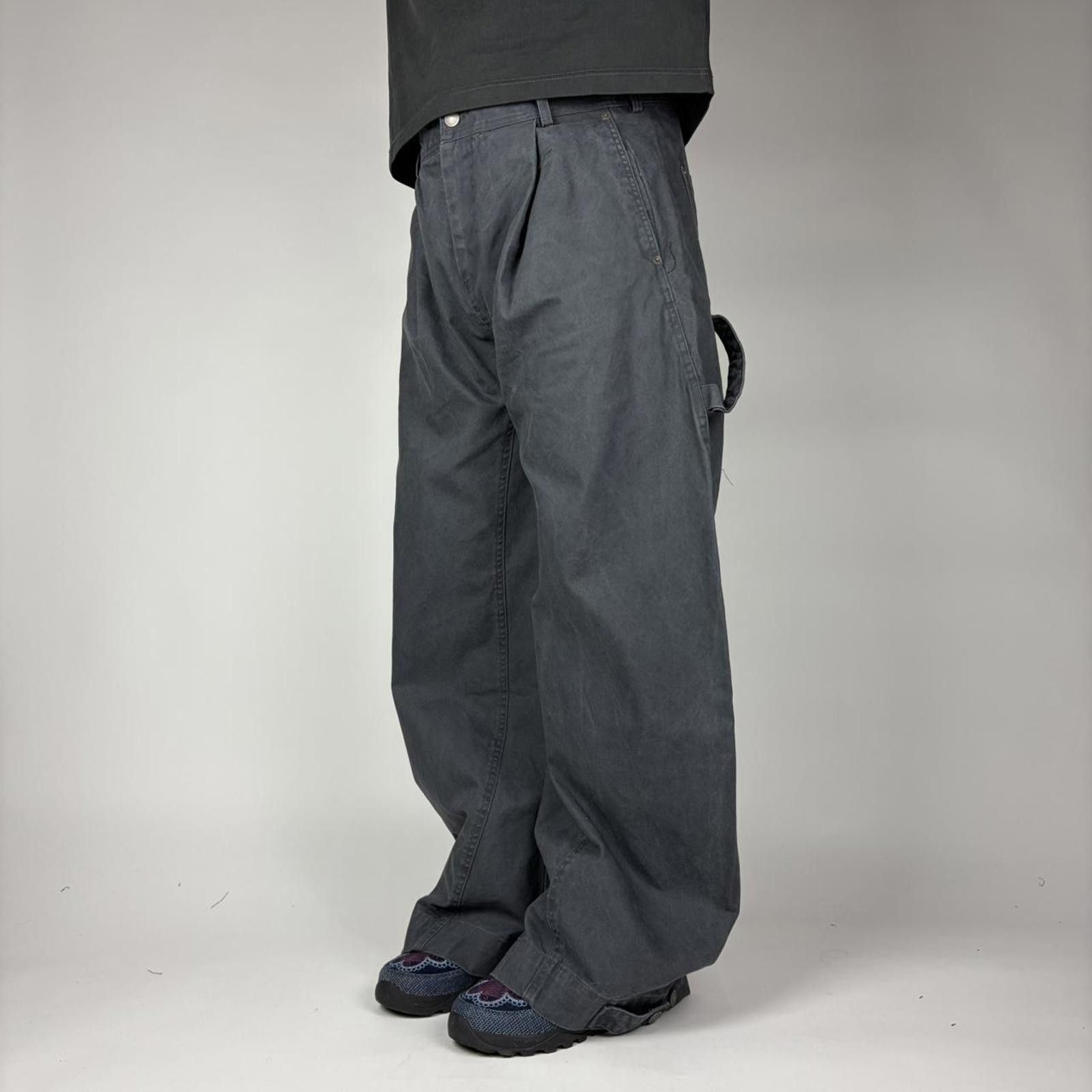 Other Grey Balloon Pleated Workwear Pants Size US 32 / EU 48 - 2 Thumbnail