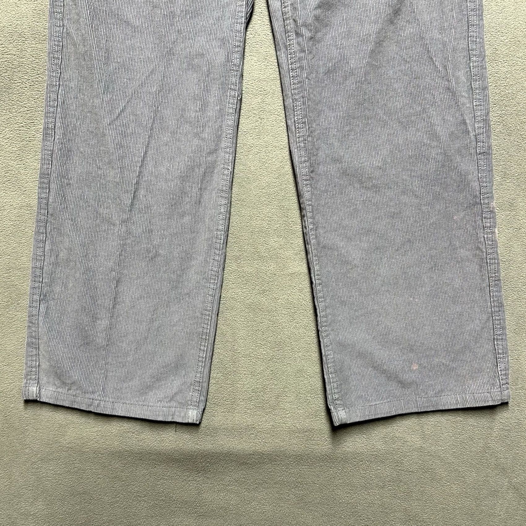 Vintage County FB Pants Mens 32x32 Gray Corduroy Straight 90s Hip Hop Grunge Style Size US 32 / EU 48 - 5 Thumbnail