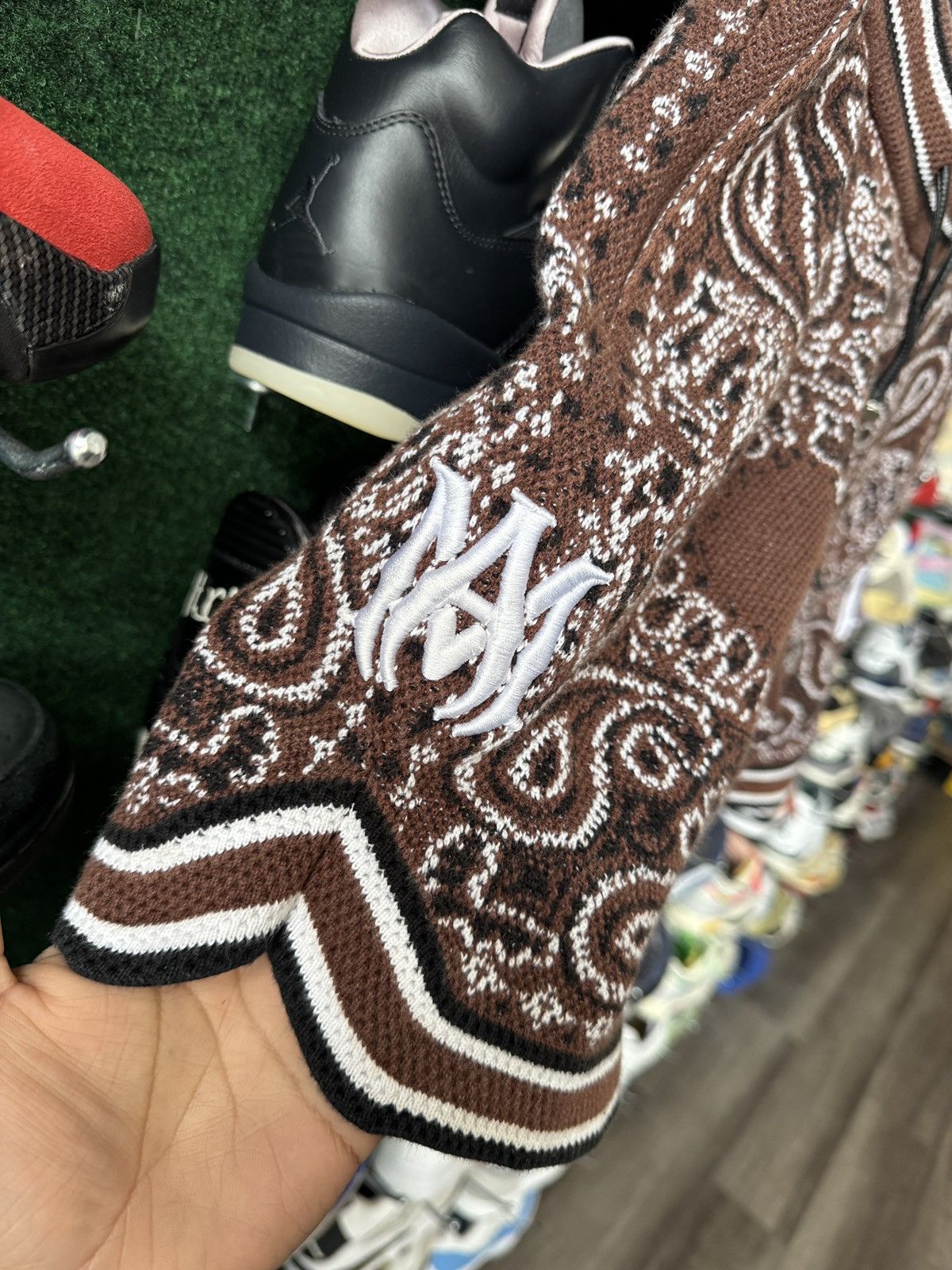 Amiri Amiri Bandana Brown Shorts Size US 30 / EU 46 - 4 Thumbnail