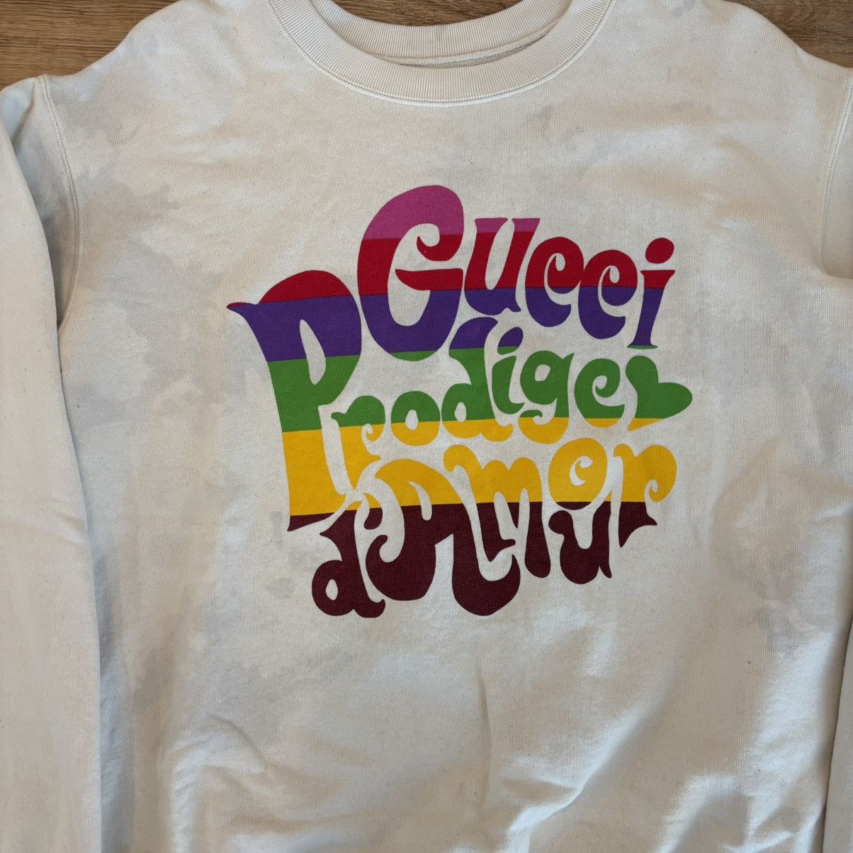 Gucci Gucci Rainbow Crewneck Size Large Size US L / EU 52-54 / 3 - 2 Thumbnail