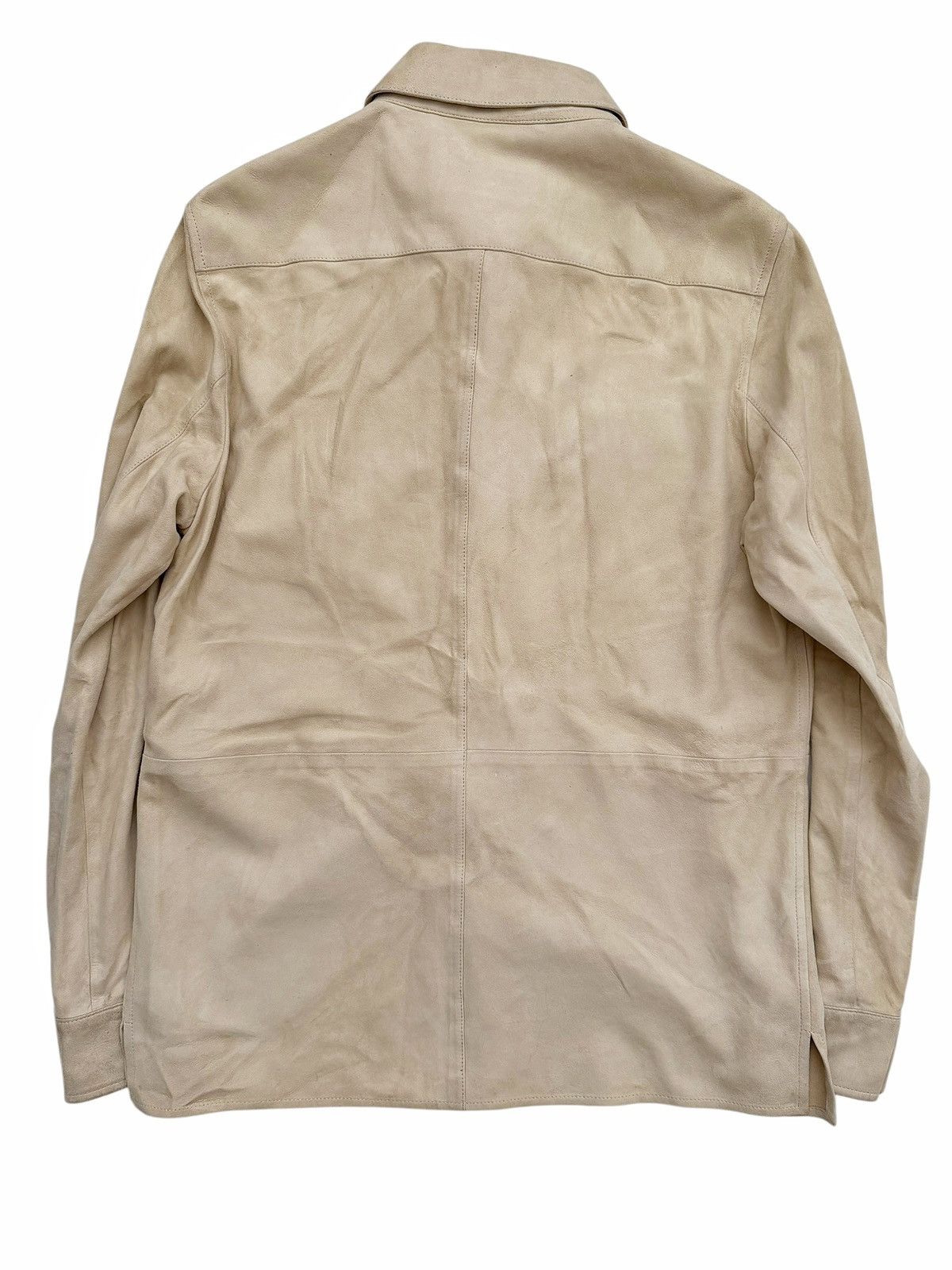 Ralph Lauren Purple Label $2,495 Overshirt Leather Suede Size US M / EU 48-50 / 2 - 2 Thumbnail