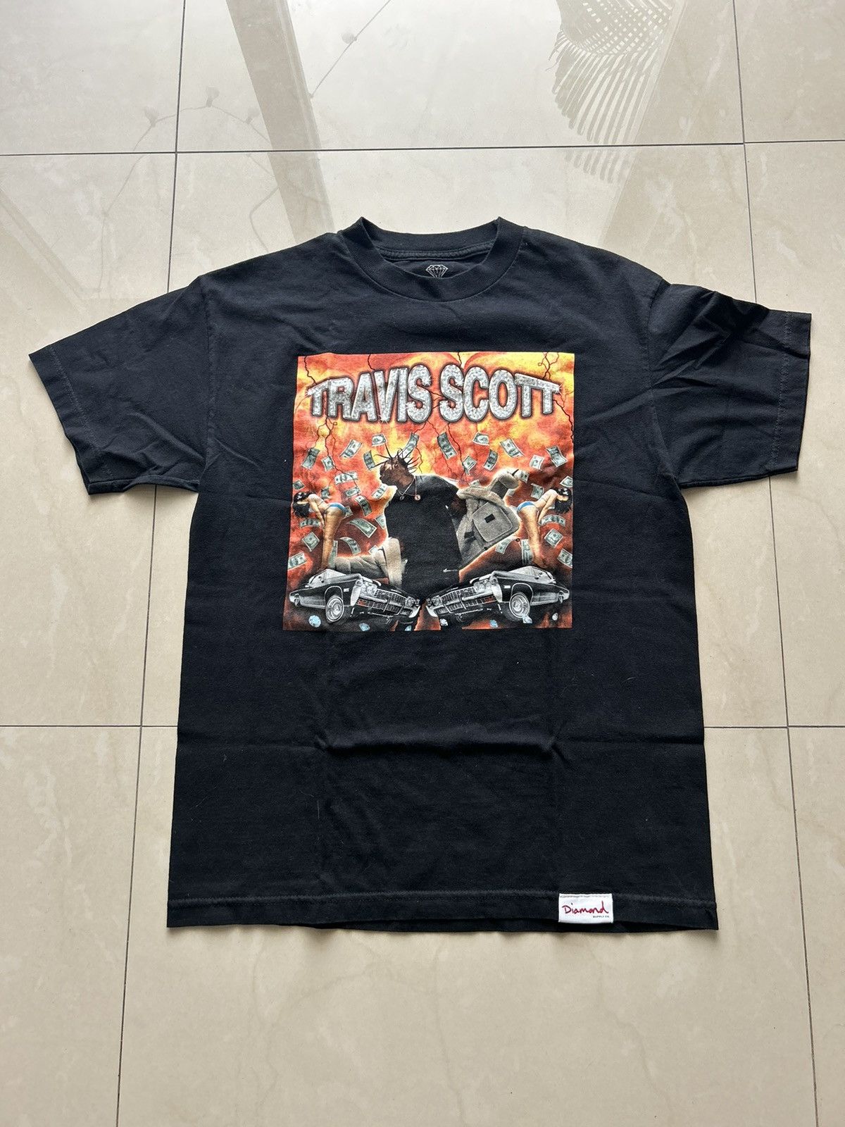 Travis Scott x diamond supply tee
