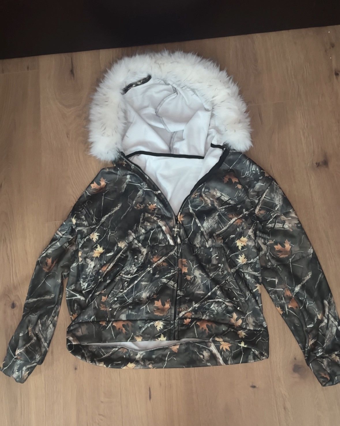 Other Reworked fur hood zip up camo hoodie Size L / US 10 / IT 46 - 6 Thumbnail