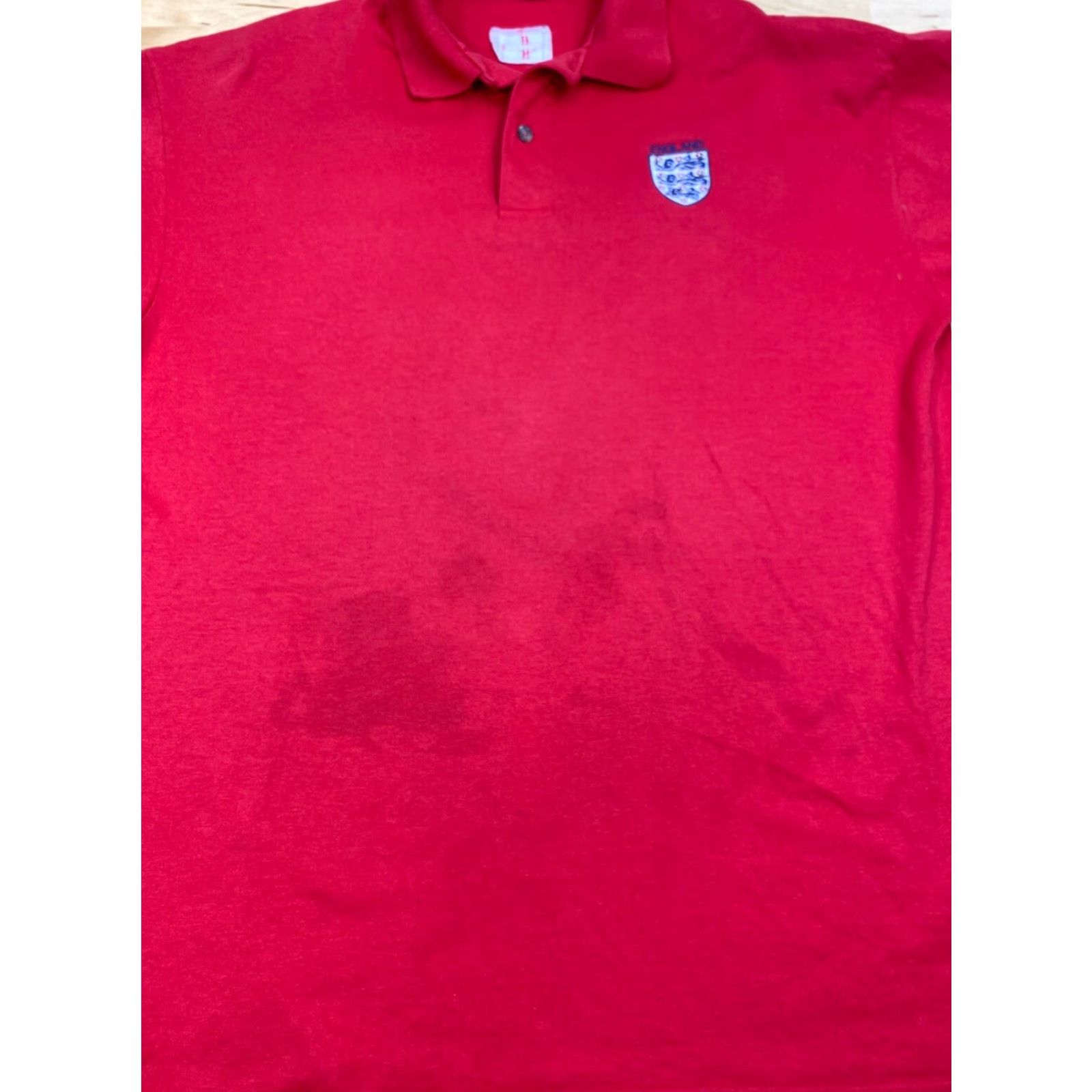 Anvil VINTAGE Anvil Polo Shirt Red L Men Knit 100% Cotton Short Sleeve Pullover Logo 80s USA Golf Solid Size US L / EU 52-54 / 3 - 4 Thumbnail