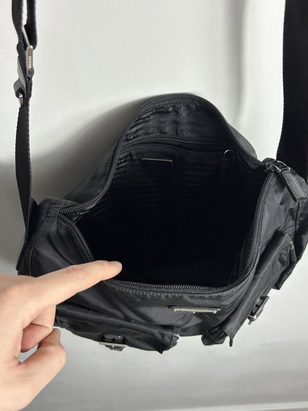 Prada Vintage Prada Cargo Satchel Nylon Bag Size ONE SIZE - 3 Thumbnail