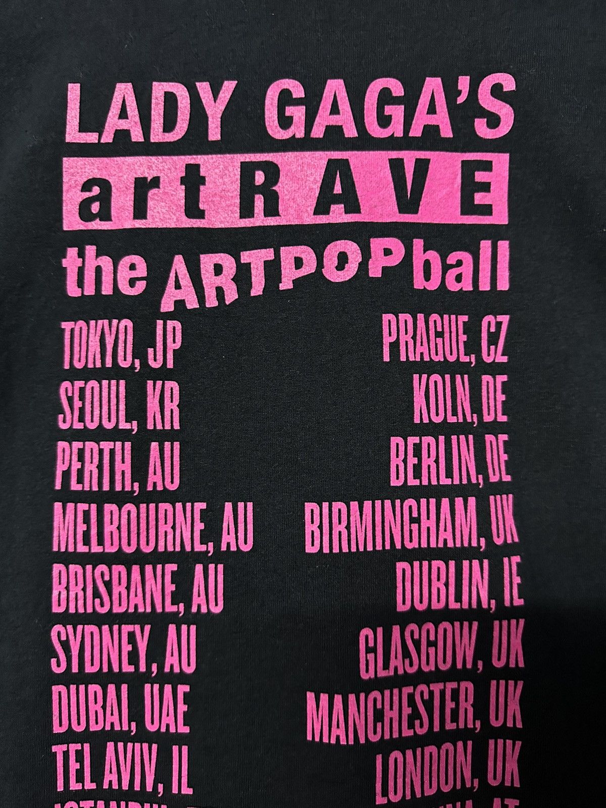 Band Tees × Vintage Vintage Lady Gaga’s Tour Faded Tee Size US L / EU 52-54 / 3 - 9 Thumbnail