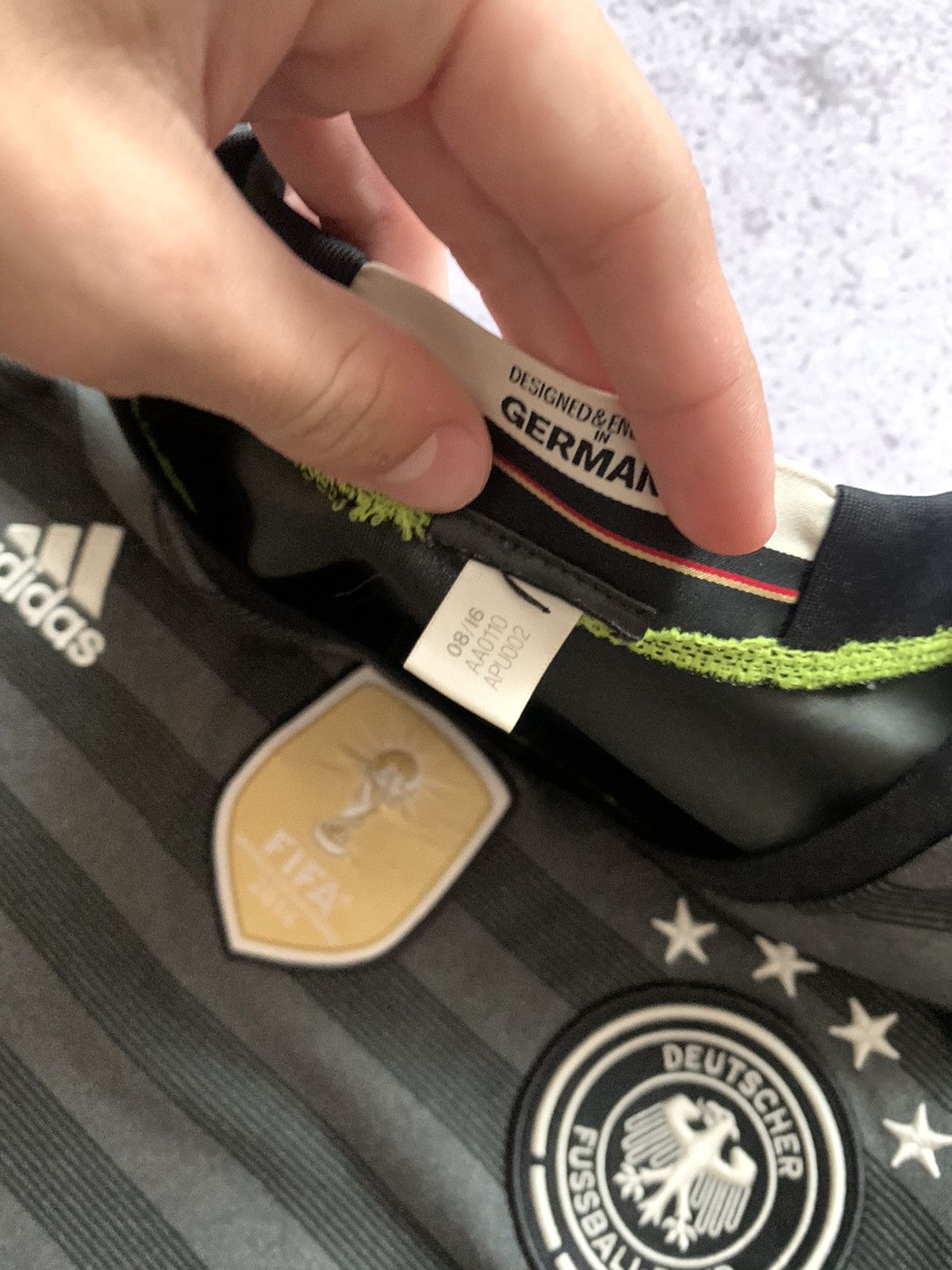 Adidas × Vintage 🔥ADIDAS GERMANY 2016 2017 AWAY SOOCER JERSEY Size US XL / EU 56 / 4 - 6 Thumbnail