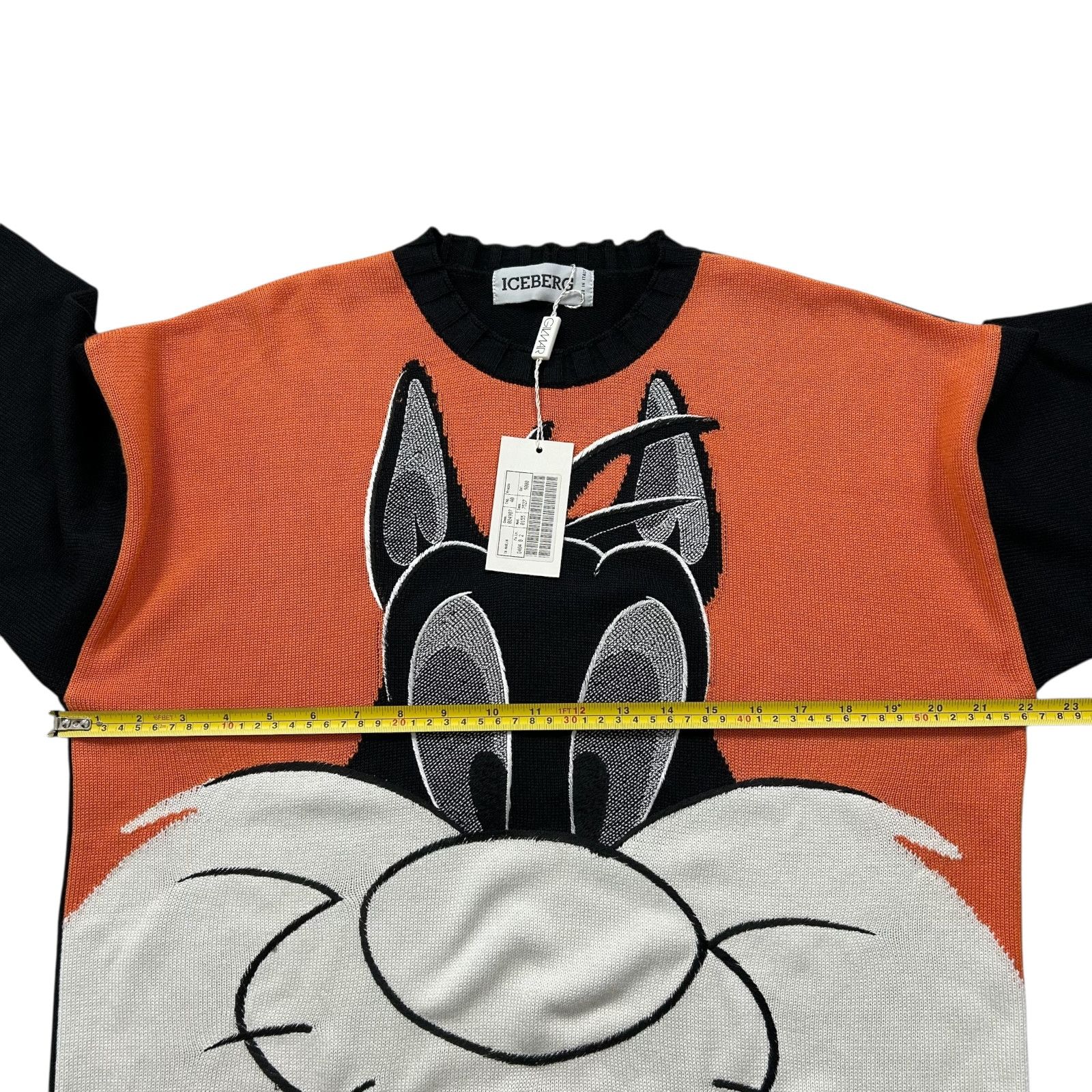 Iceberg VTG 90s SYLVESTER CAT LOONEY TUNES 1993 KNIT SWEATER Size US M / EU 48-50 / 2 - 11 Thumbnail
