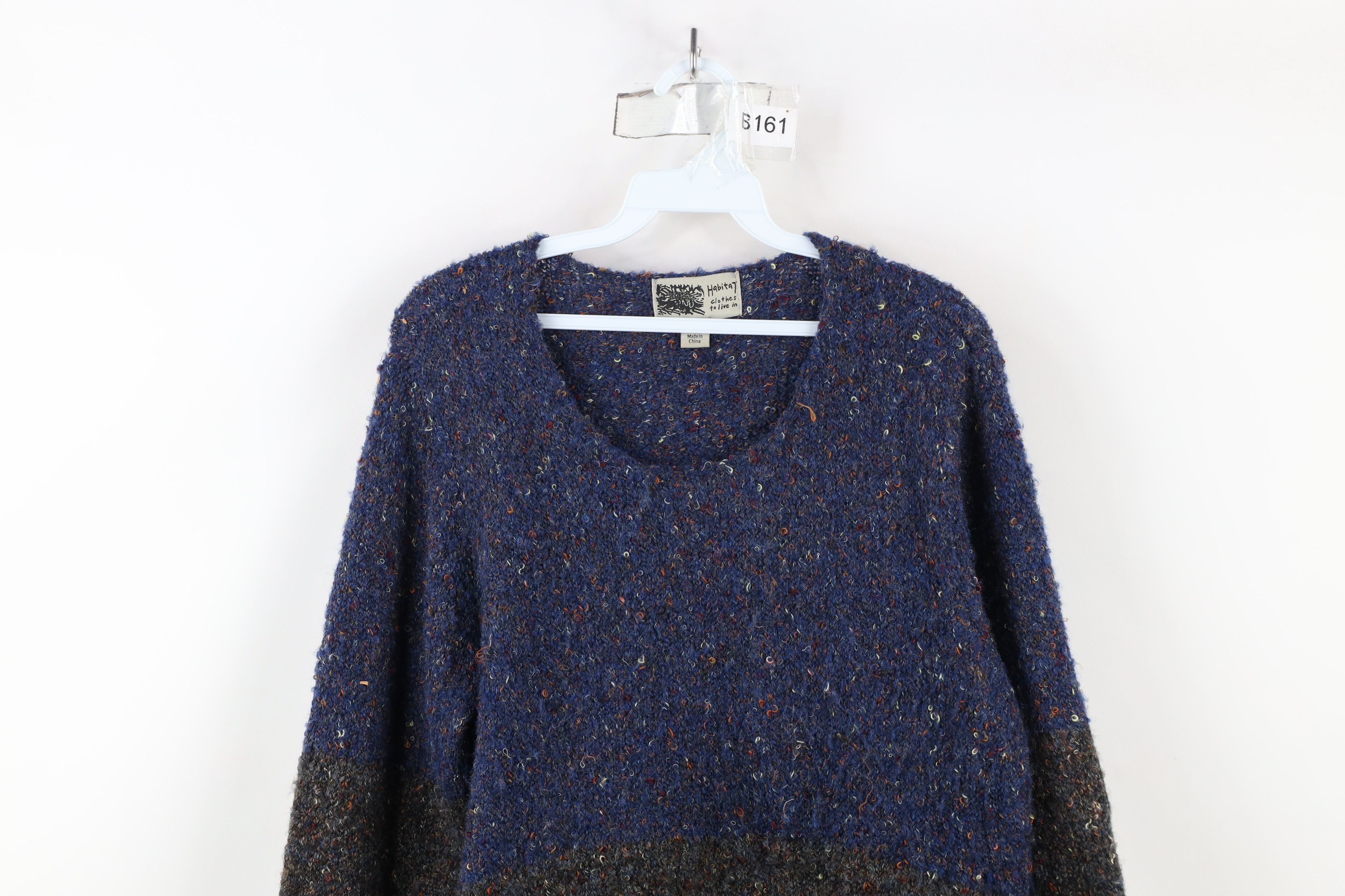 Vintage Vintage Lagenlook Rainbow Fleck Wool Blend Tunic Sweater Size M / US 6-8 / IT 42-44 - 2 Thumbnail